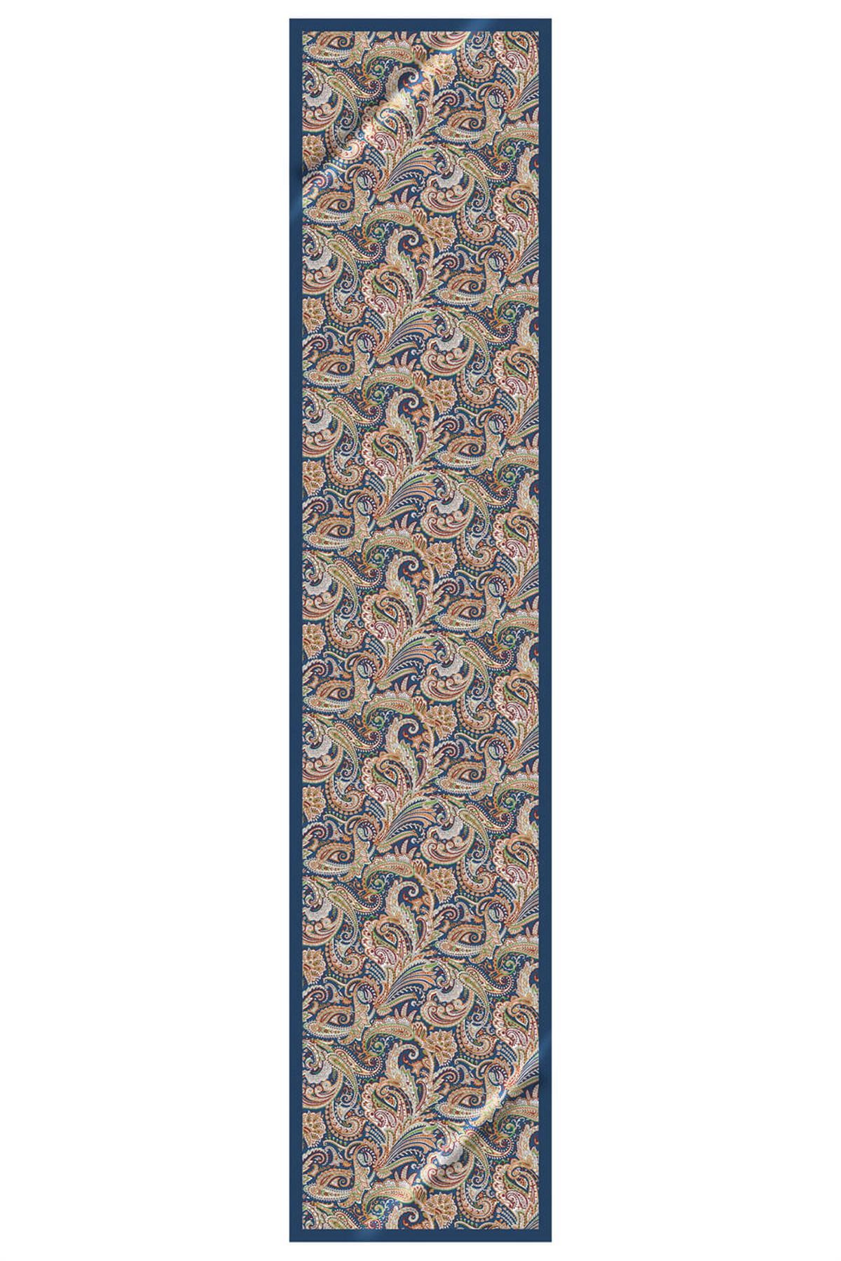 I31 Modabutik Şal Desenli Mavi Fular