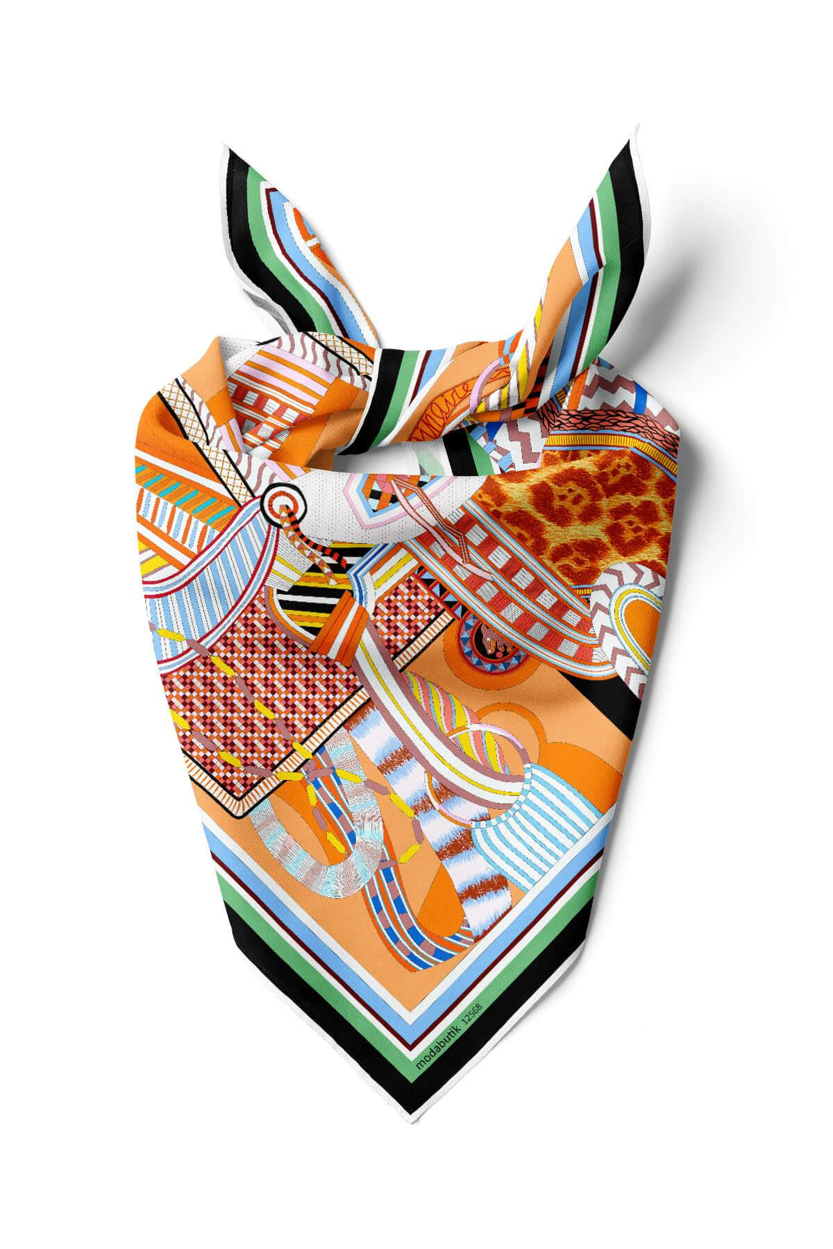 G18 GEOMETRİK DESENLİ  BANDANA