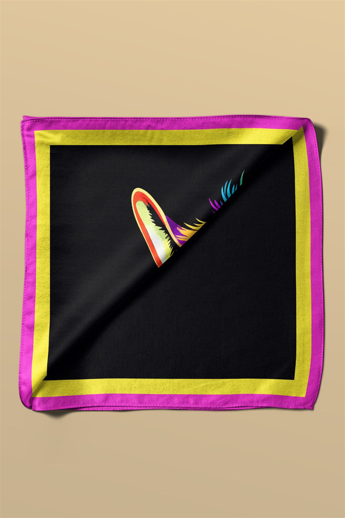 E45 Violla Zehra Desenli Bandana