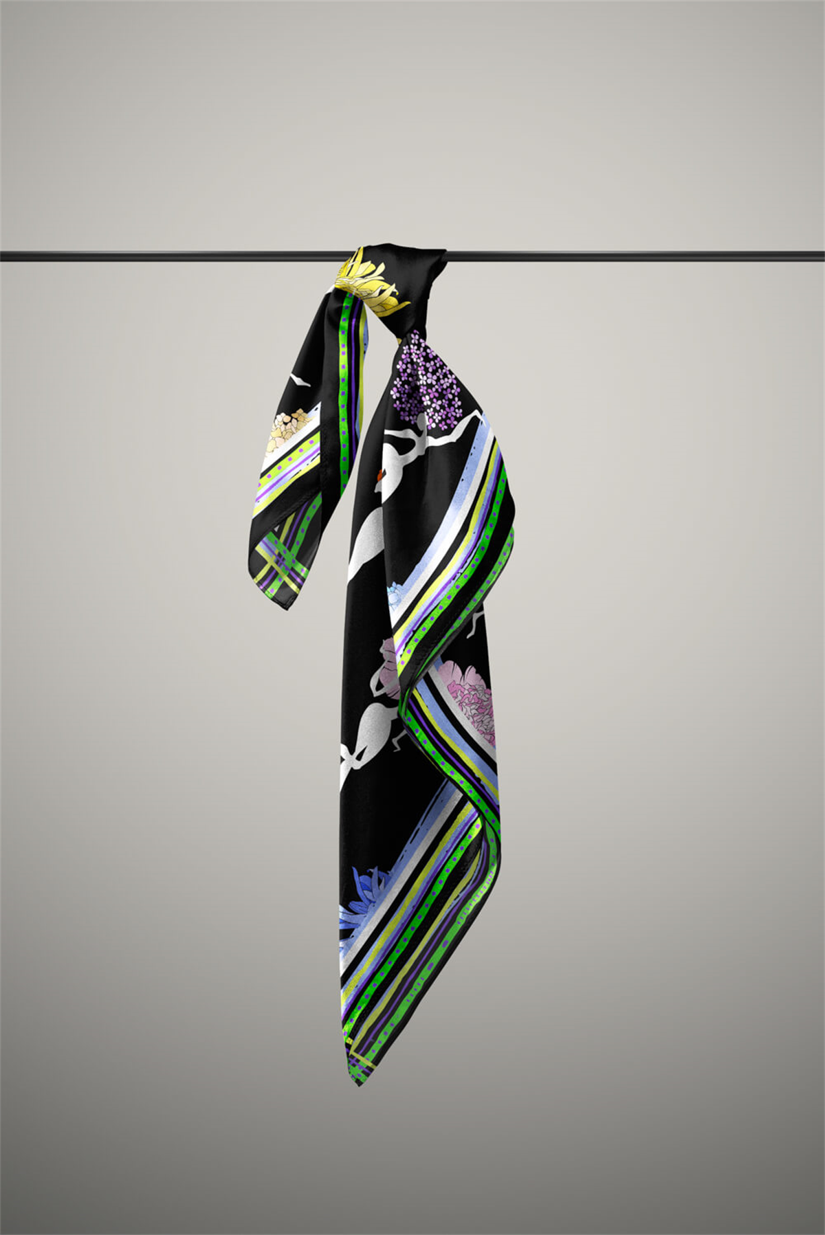 E118 DANCİNG FLOWER GİRLS BANDANA