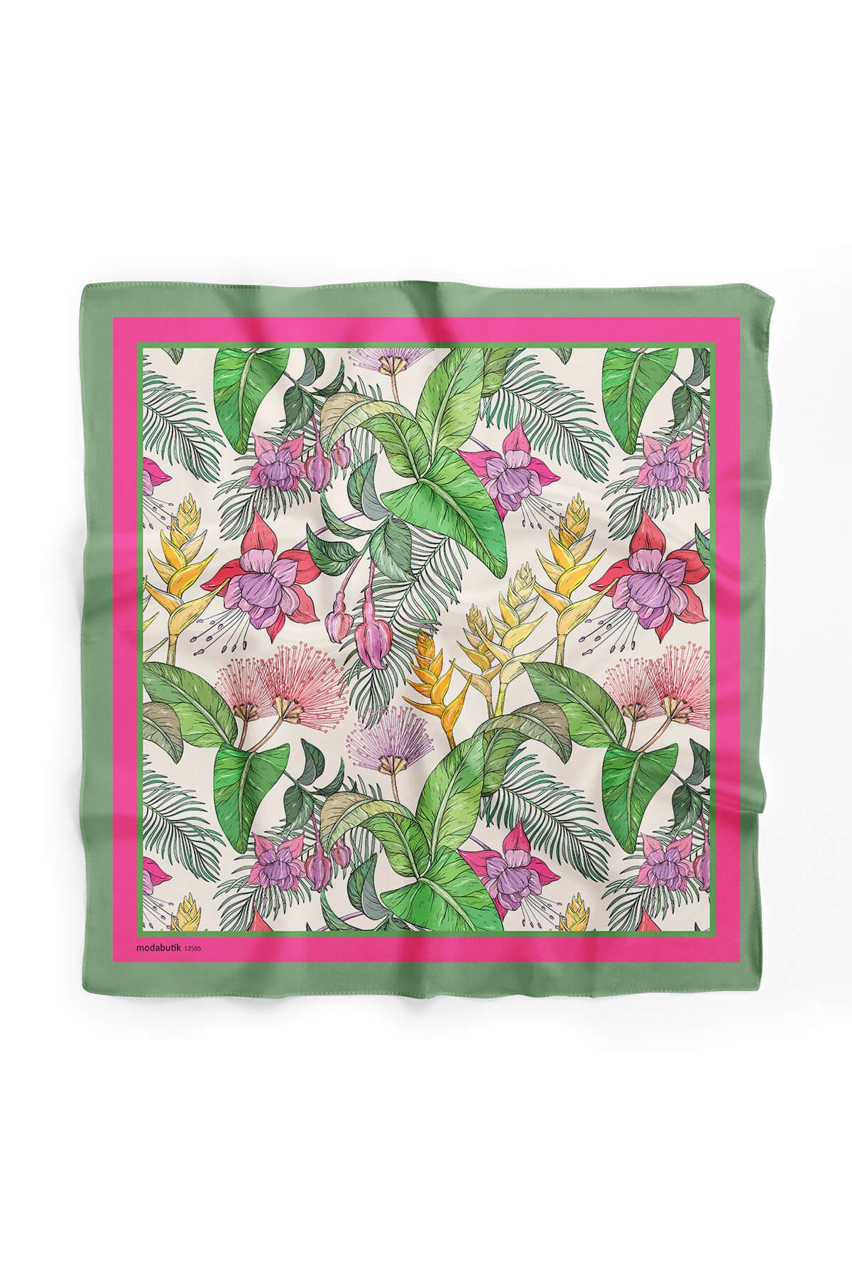 B116 TROPICAL FLOWERS BANDANA