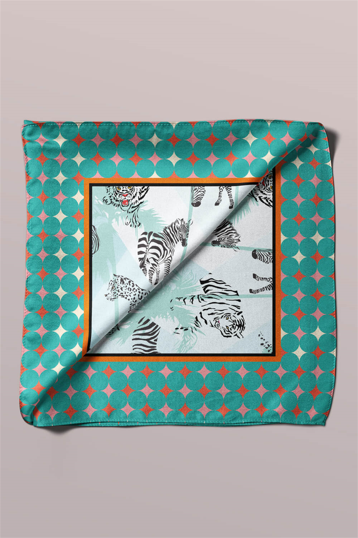 F77 ZEBRA TASARIMLI BANDANA