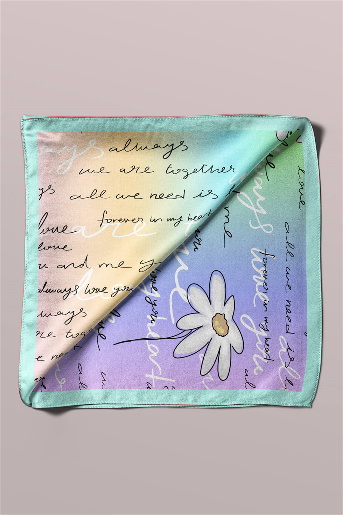 Z8 Modabutik Papatya Desenli Bandana