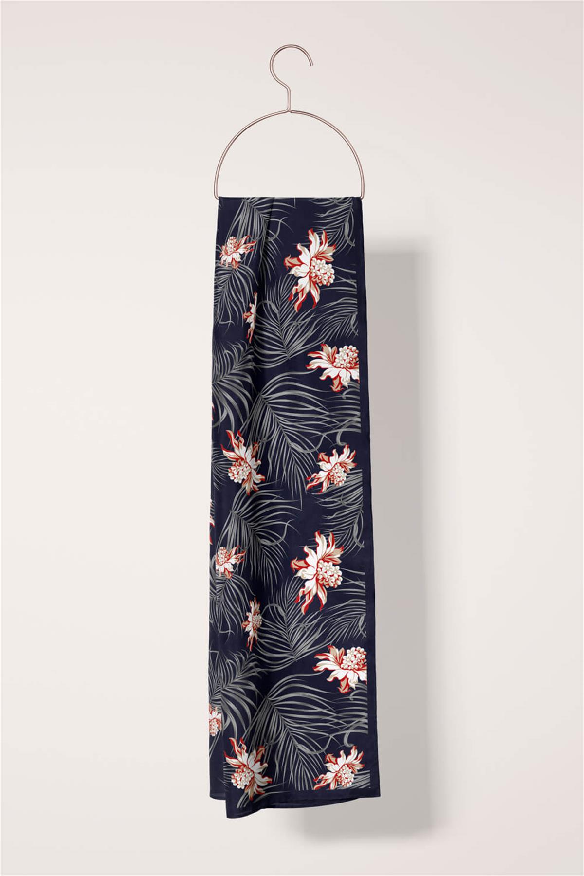 I13 Modabutik Çiçek Desenli Fular