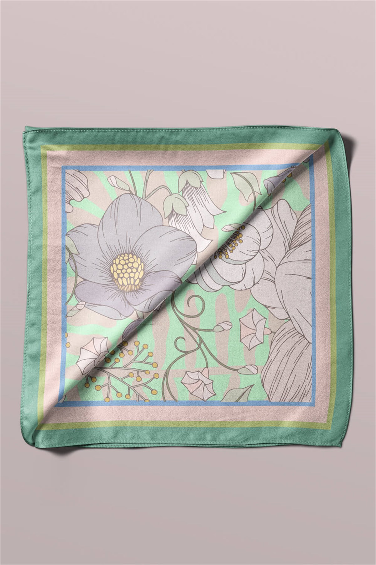 Violla Z81 VINTACE FLOWERS TASARIM BANDANA