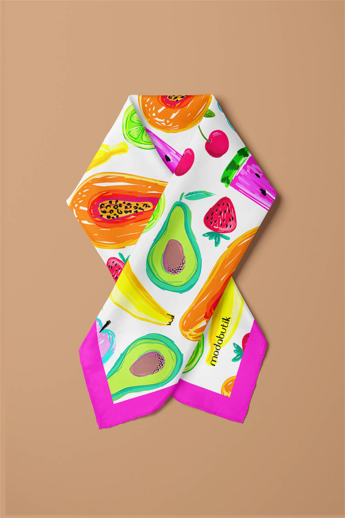 G96 Modabutik Meyve Desenli Bandana