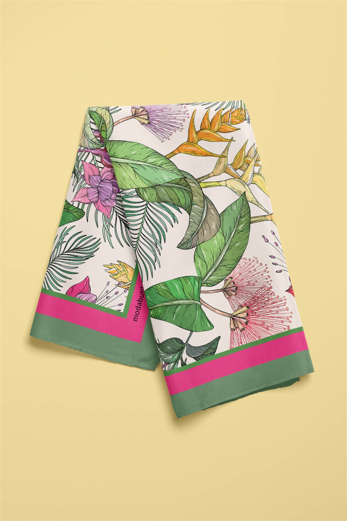 Violla B116 TROPICAL FLOWERS BANDANA