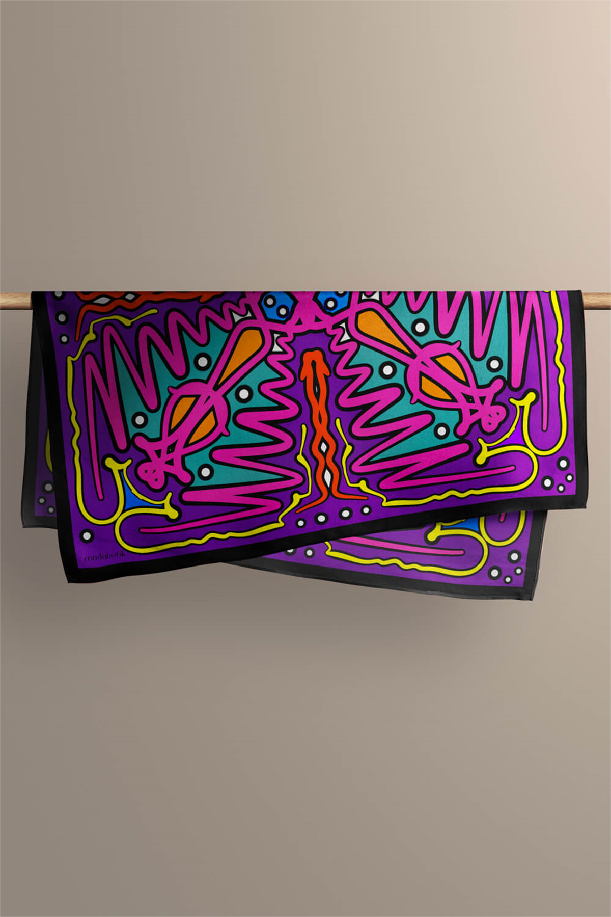 A35 Modabutik Geometrik Desenli Bandana