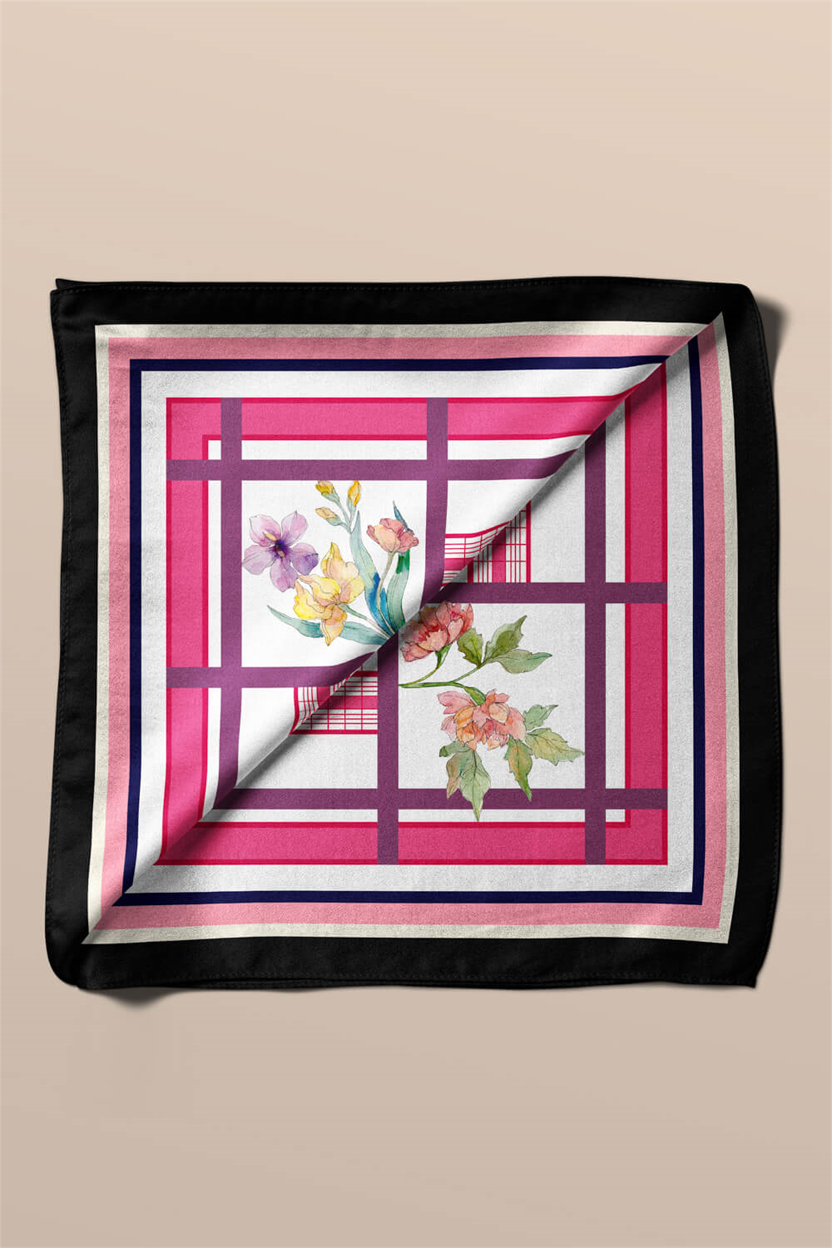 B115 GEOMETRIC COLUR BANDANA