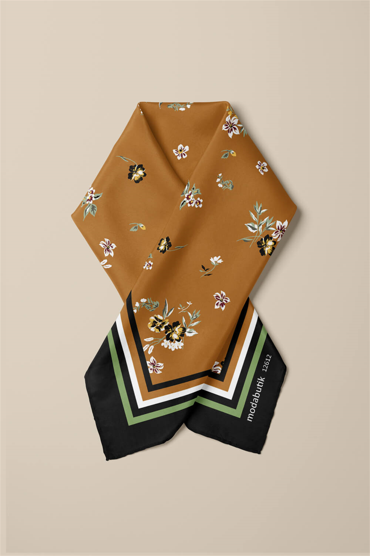 G79 ABSTARCK FLORAL TASARIMLI BANDANA