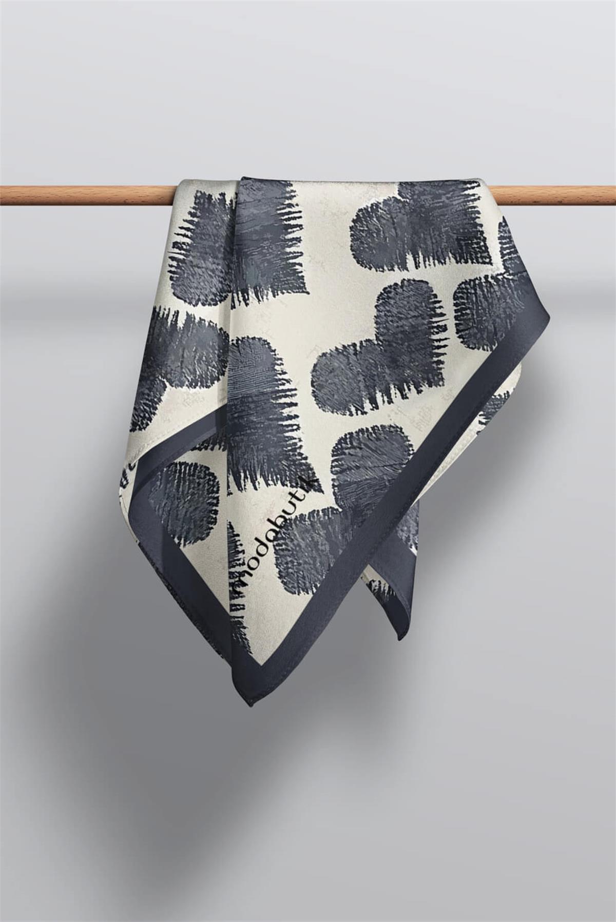 Modabutil Kalp Desenli Fular