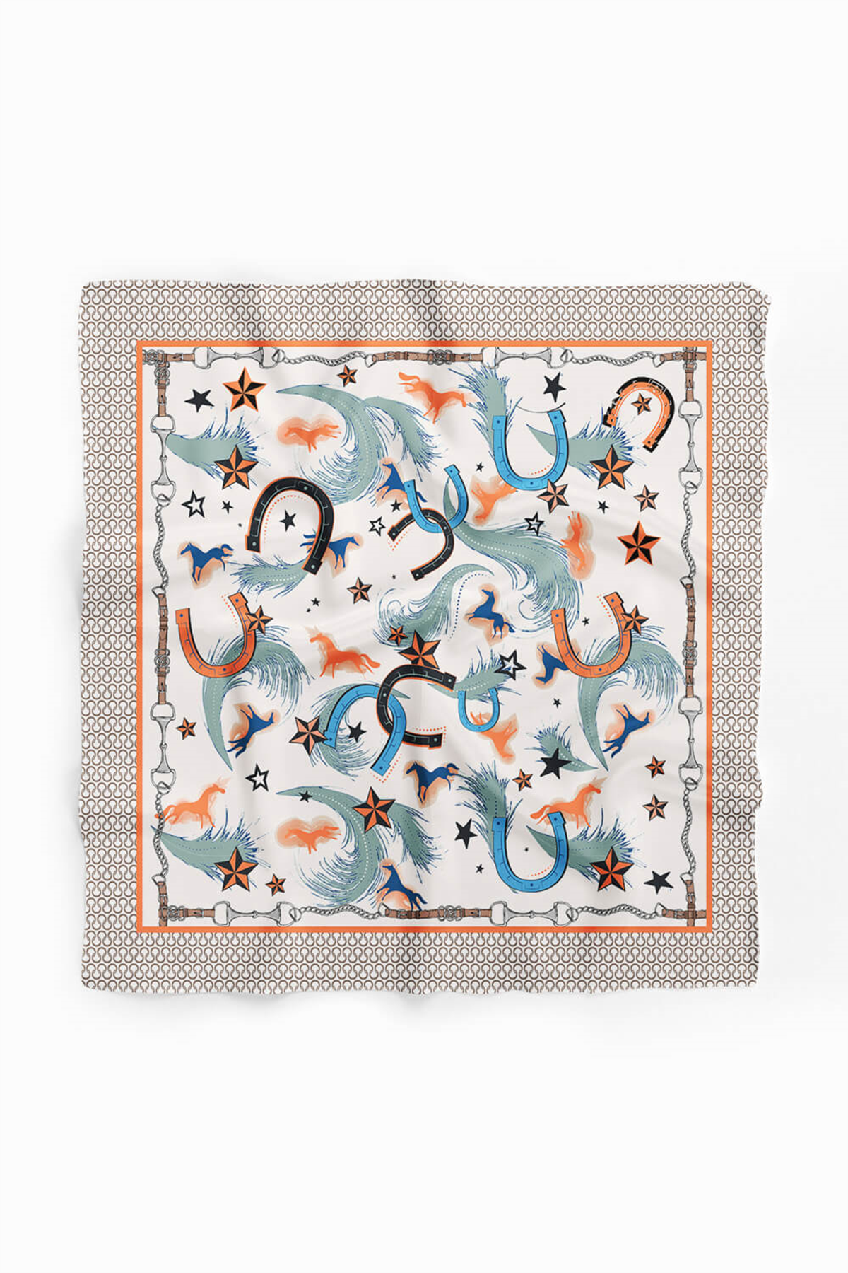 B114 ORMAMENT HORSE TASARIM BANDANA