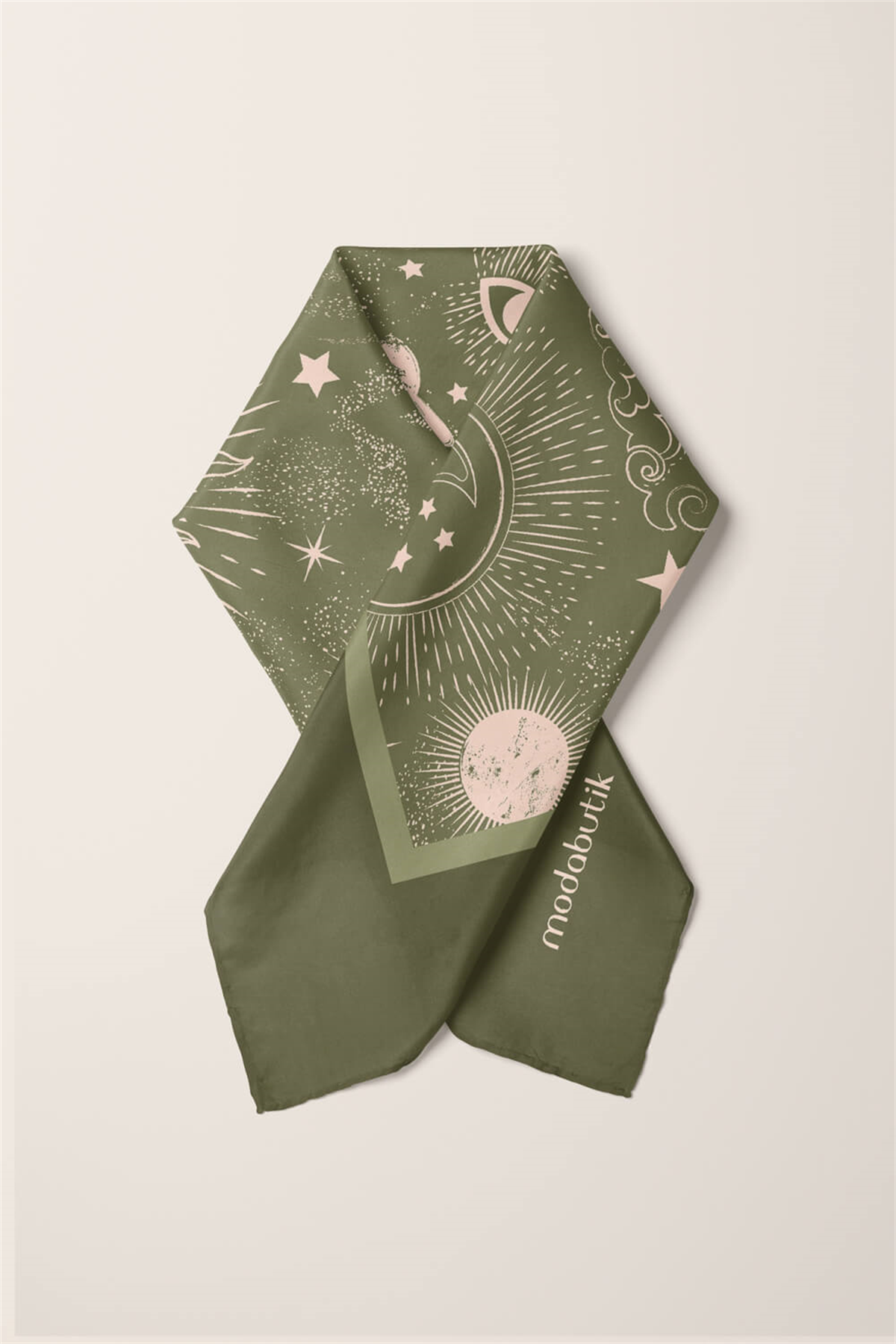 Modabutik Moon Desenli Bandana