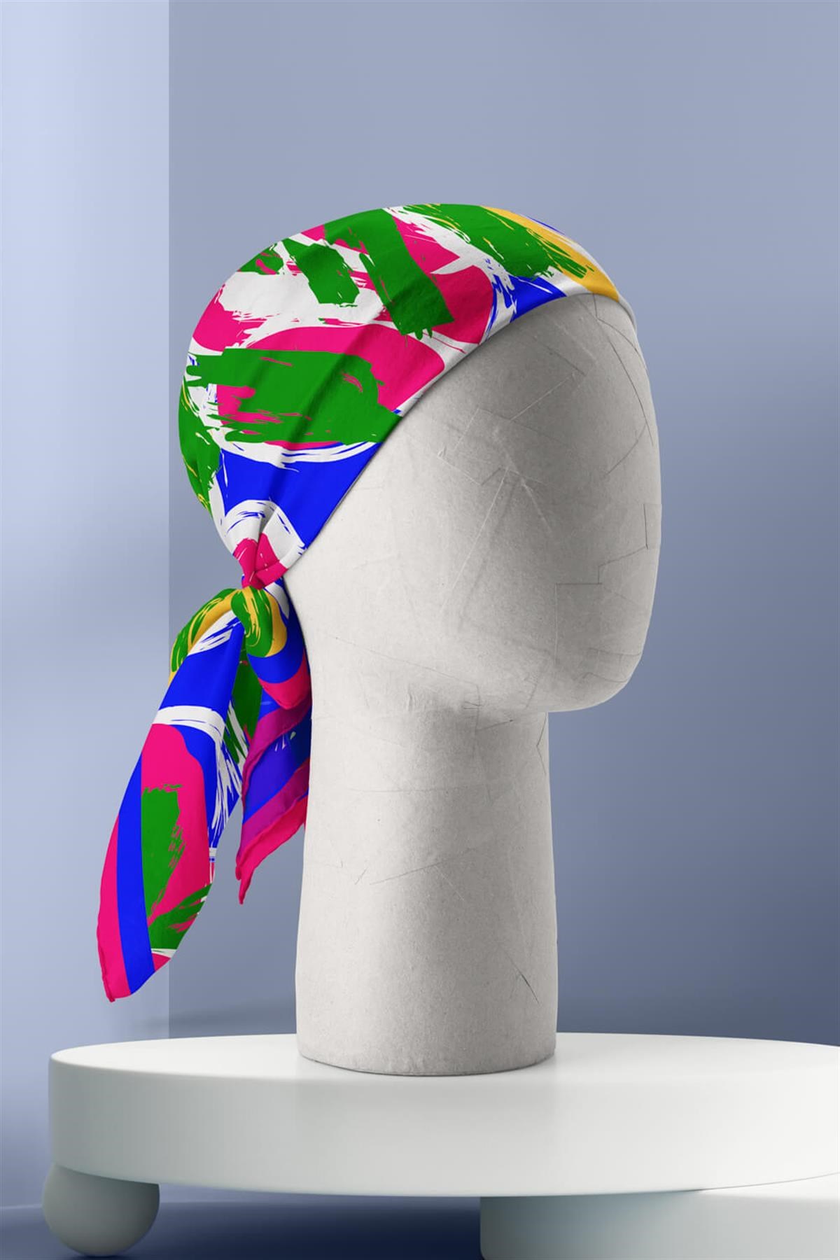 H44 Violla Karışık Renkli Bandana