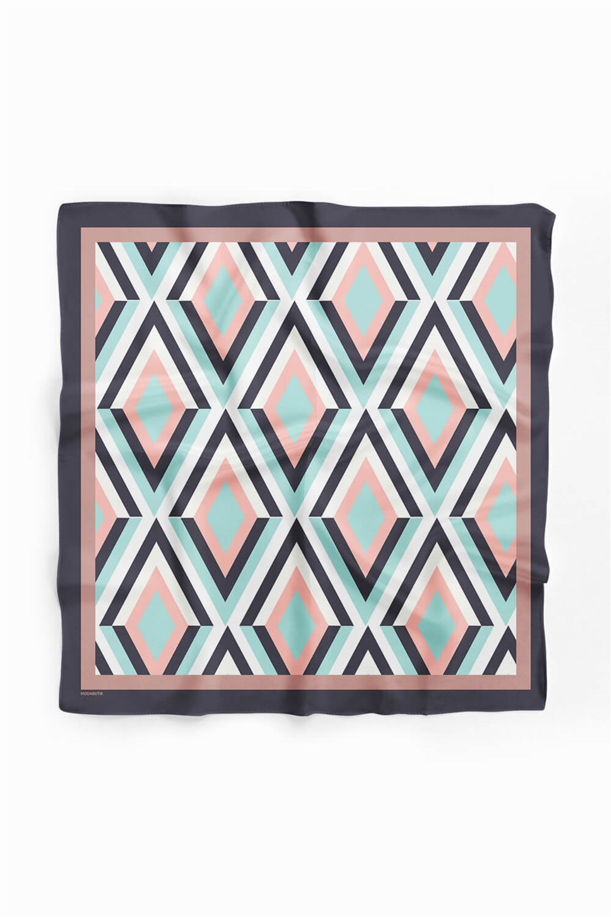 Violla Z13 Kadın Büyük Baklava Desenli 50x50 Bandana DG0722-22