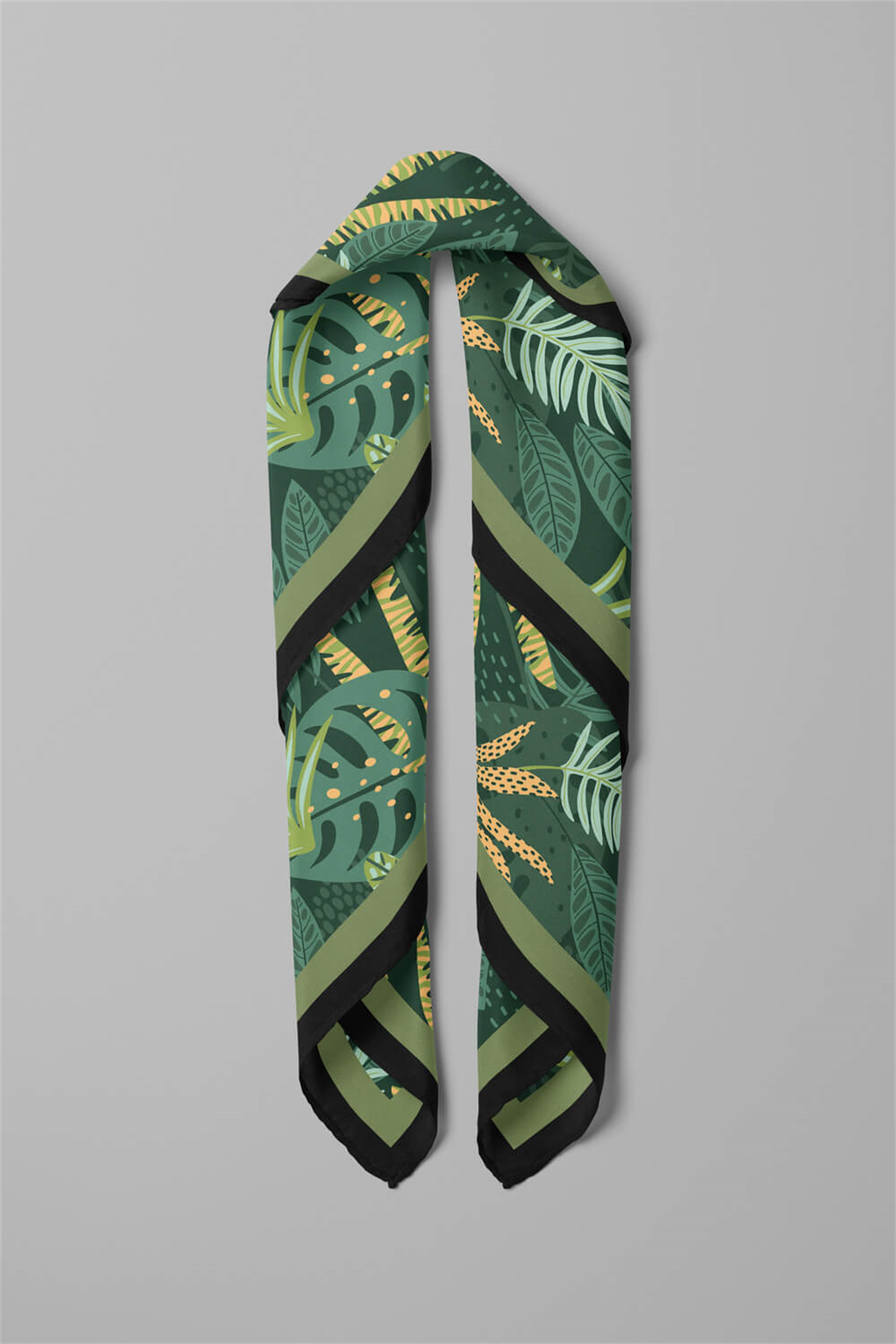 A64 Modabutik Tropik Desenli Bandana