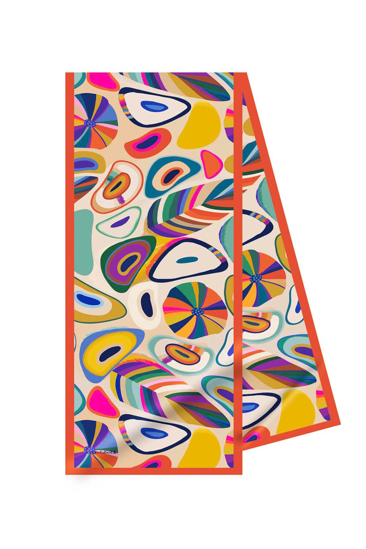 I85 Modabutik Geometrik Desenli Kadın Fular