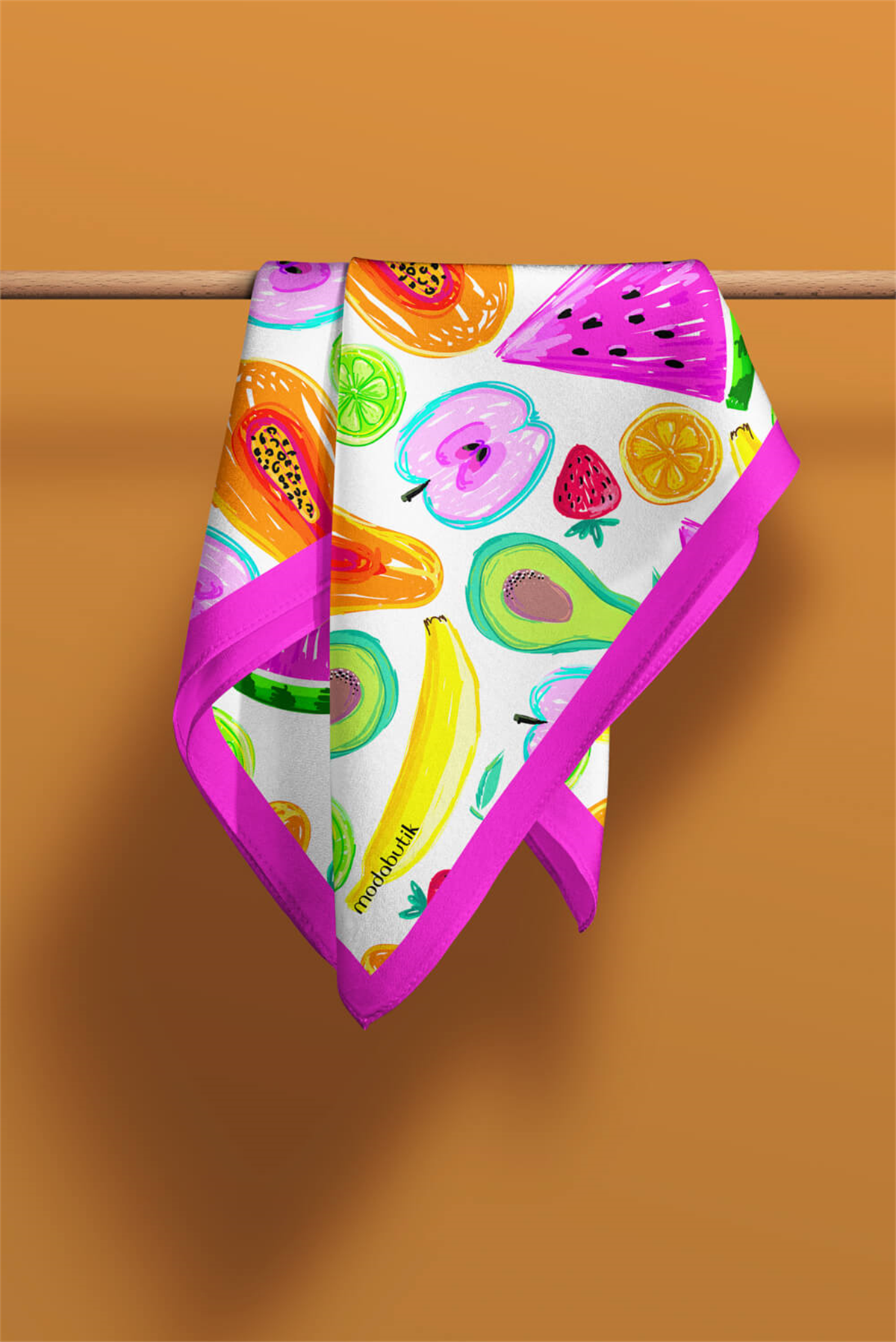 G96 Modabutik Meyve Desenli Bandana