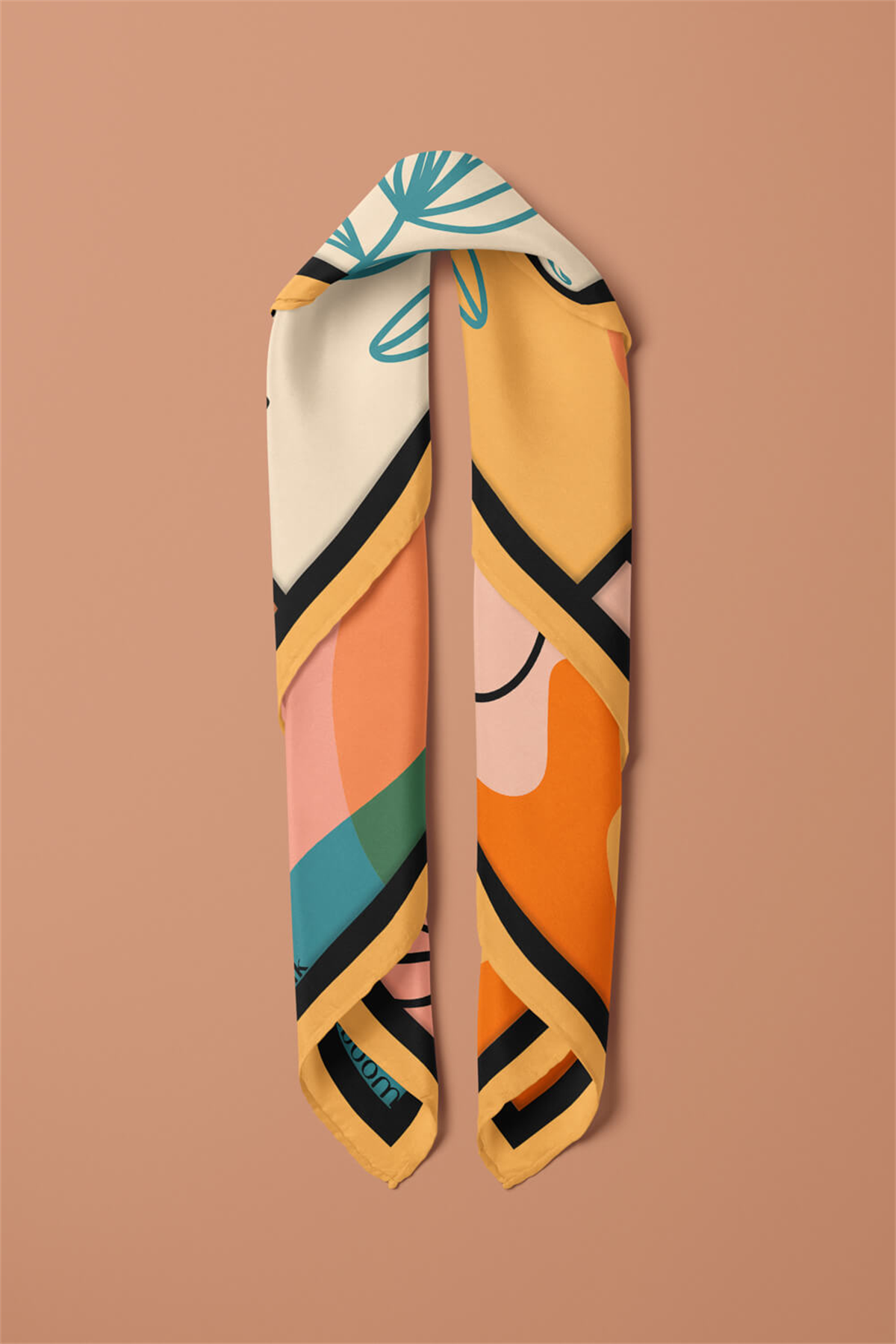 Modabutik Geometri Deseni Bandana