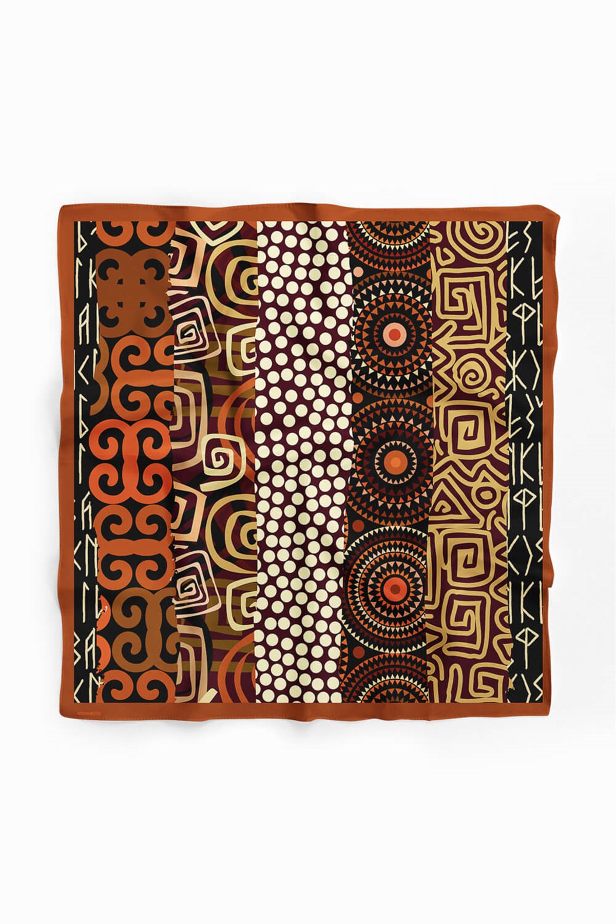 Violla E96 Kadın Etnik Desenli Bandana 50x50 DG0253-22