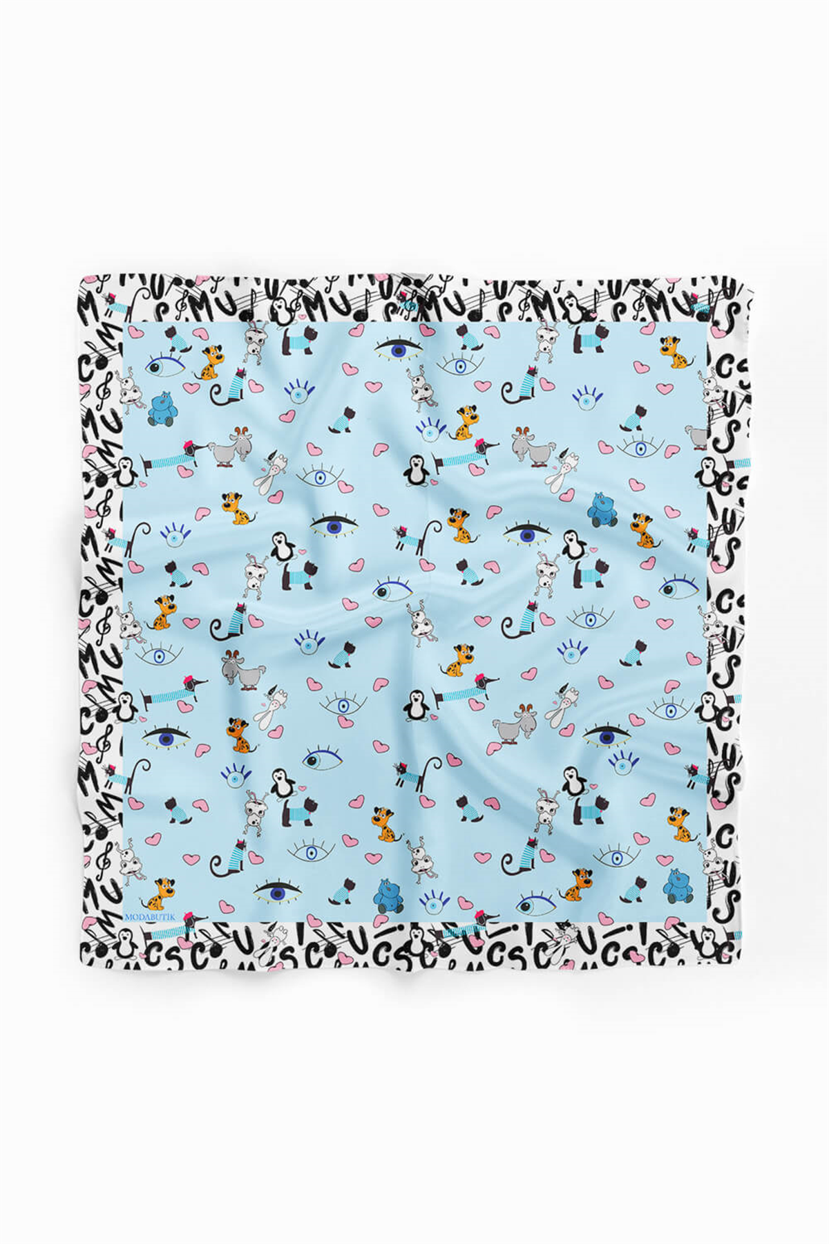 D15 Modabutik Köpek Bandanası Mavi 50x50