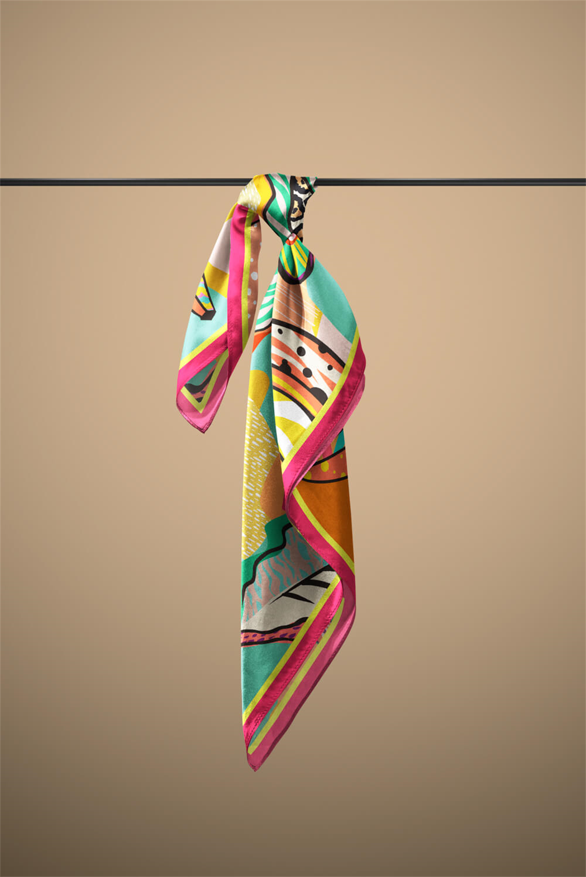 F114 Modabutik Muz Desenli Bandana