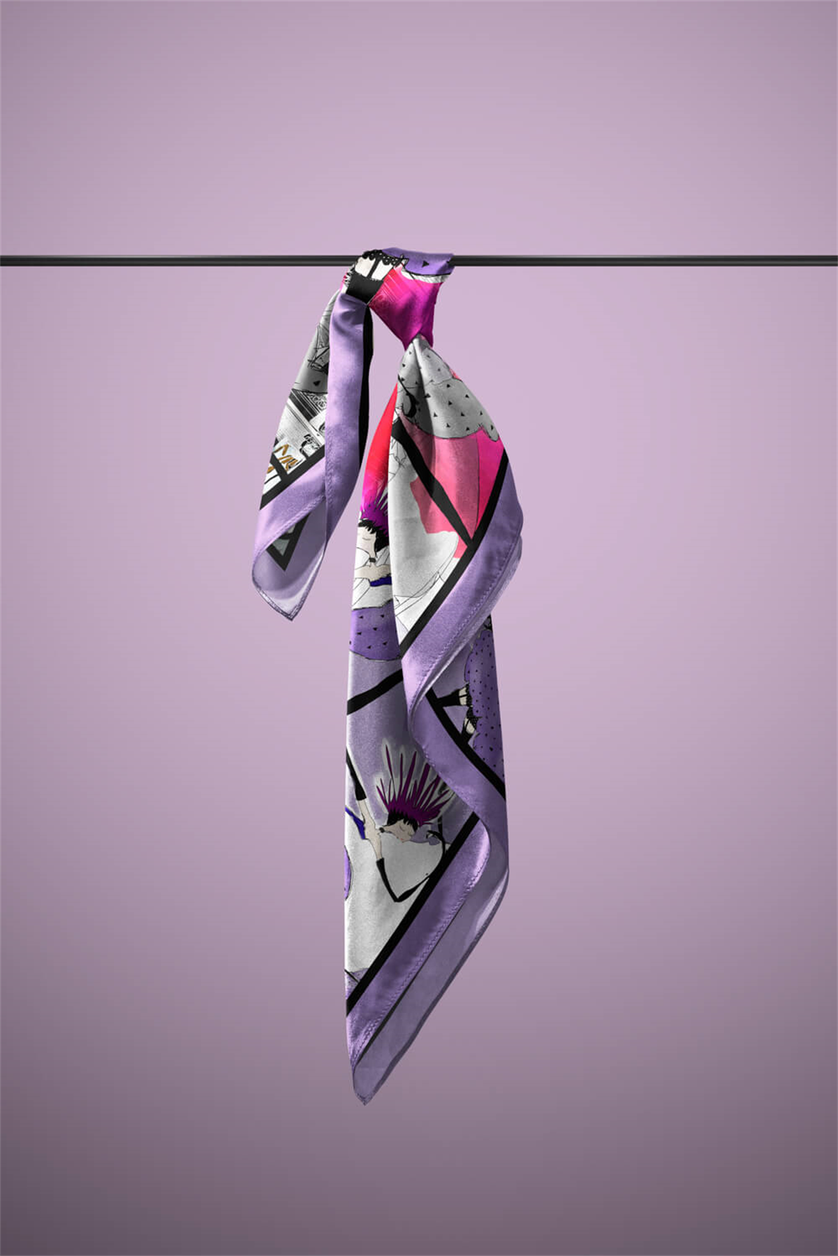 C73 KADIN DESENLİ BANDANA