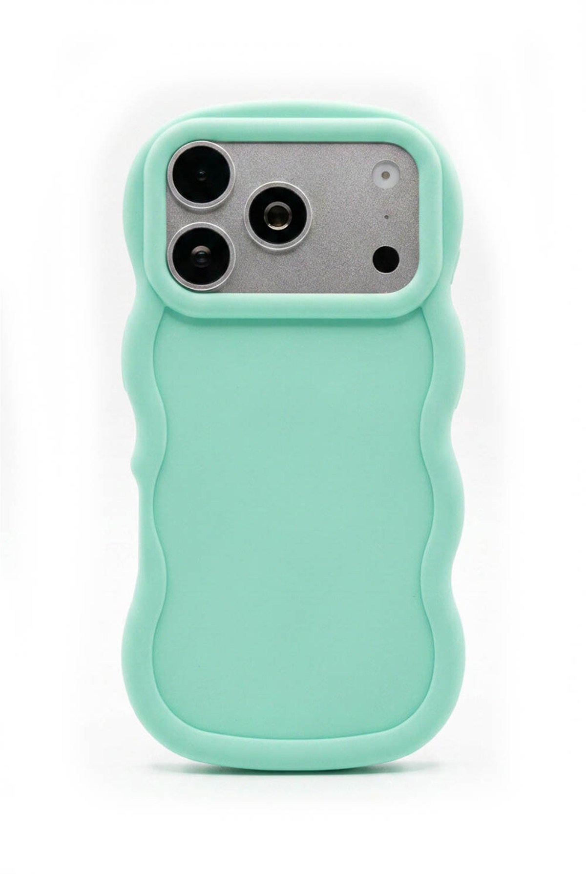 iPhone 17 Pro Uyumlu Dalgalı Tasarım Kamera Korumalı Mat Silikon Kılıf