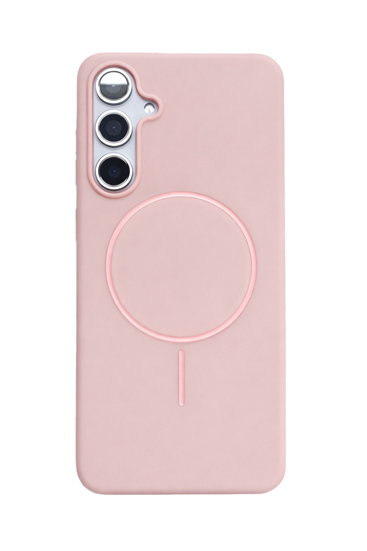 Samsung Galaxy S24 FE Kılıf – İçi Kadife – MagSafe Uyumlu – Pembe Renk – Telefon Kılıfı