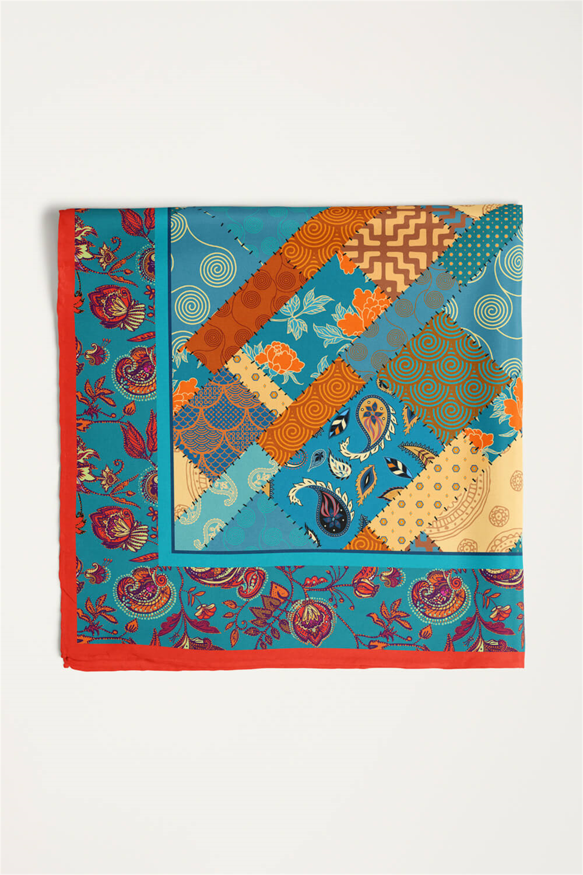 C2 ETNIK ŞALLI BANDANA DG12097