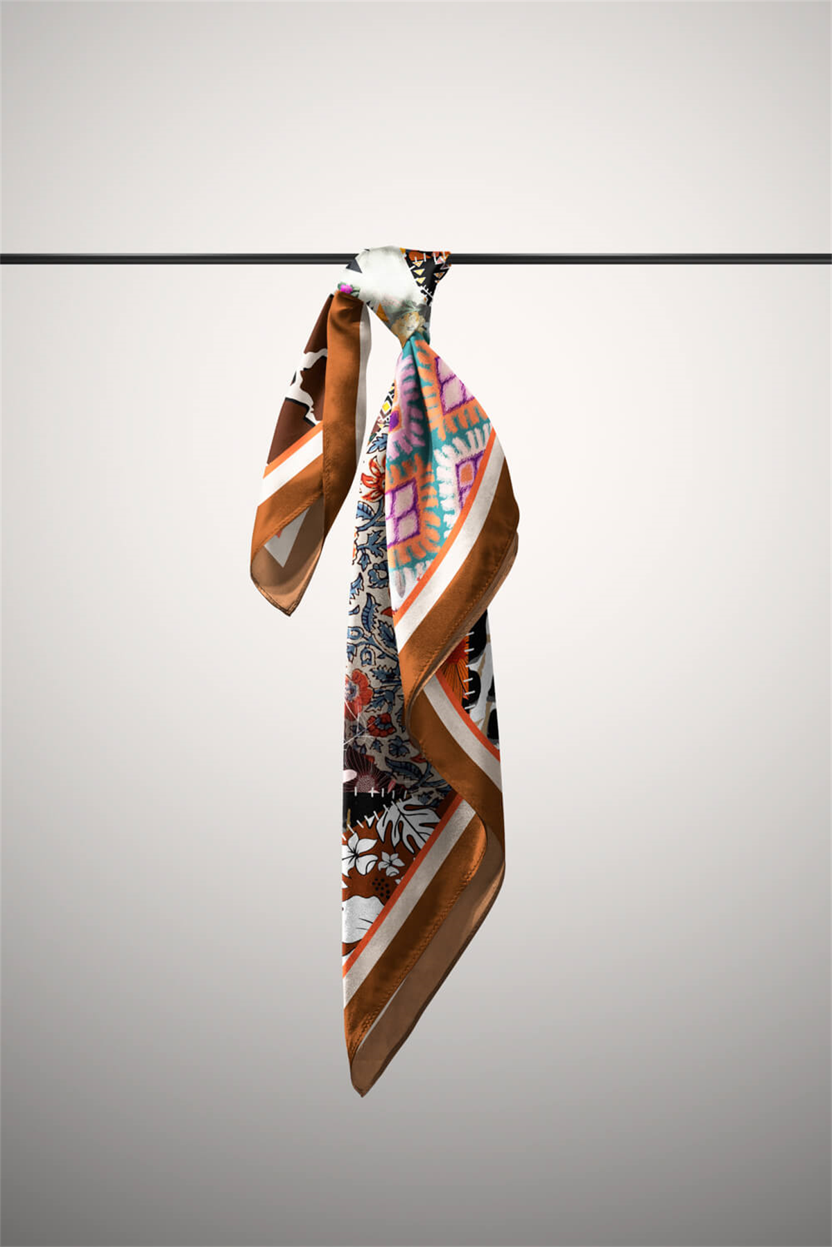 H17 ETNIC FLOWERS PATCHWORK BANDANA