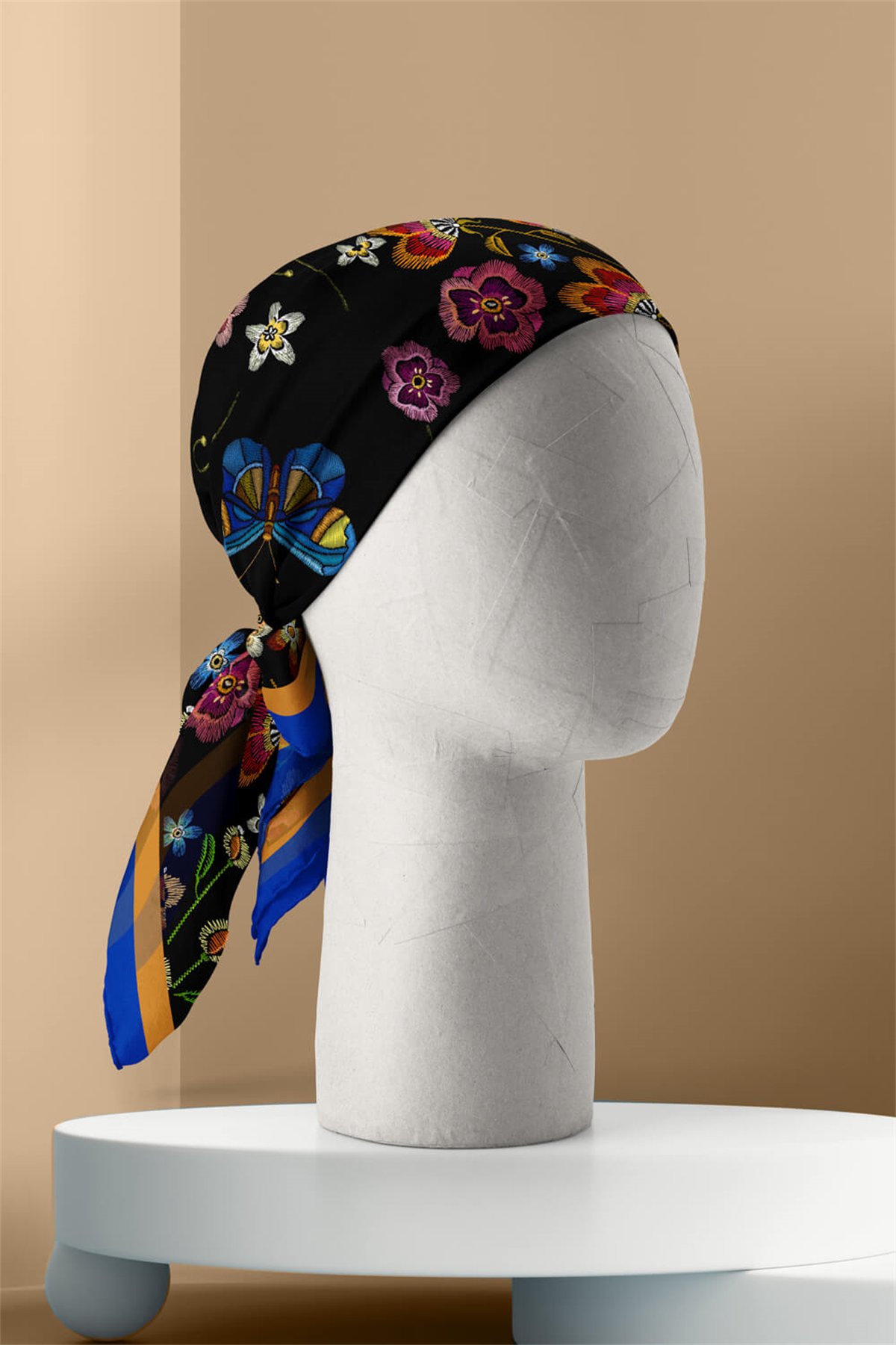 Z55 Modabutik Kelebek Desenli Bandana