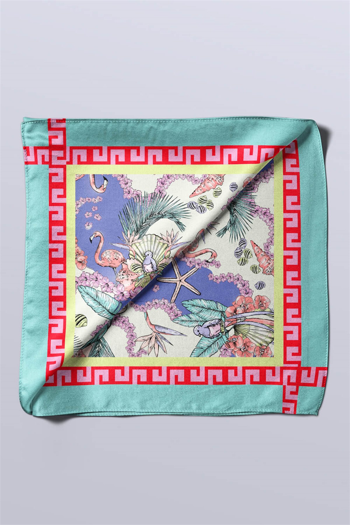 Violla G107 MODERN DENİZ CANLILARI TASARIMLI BANDANA DG12418