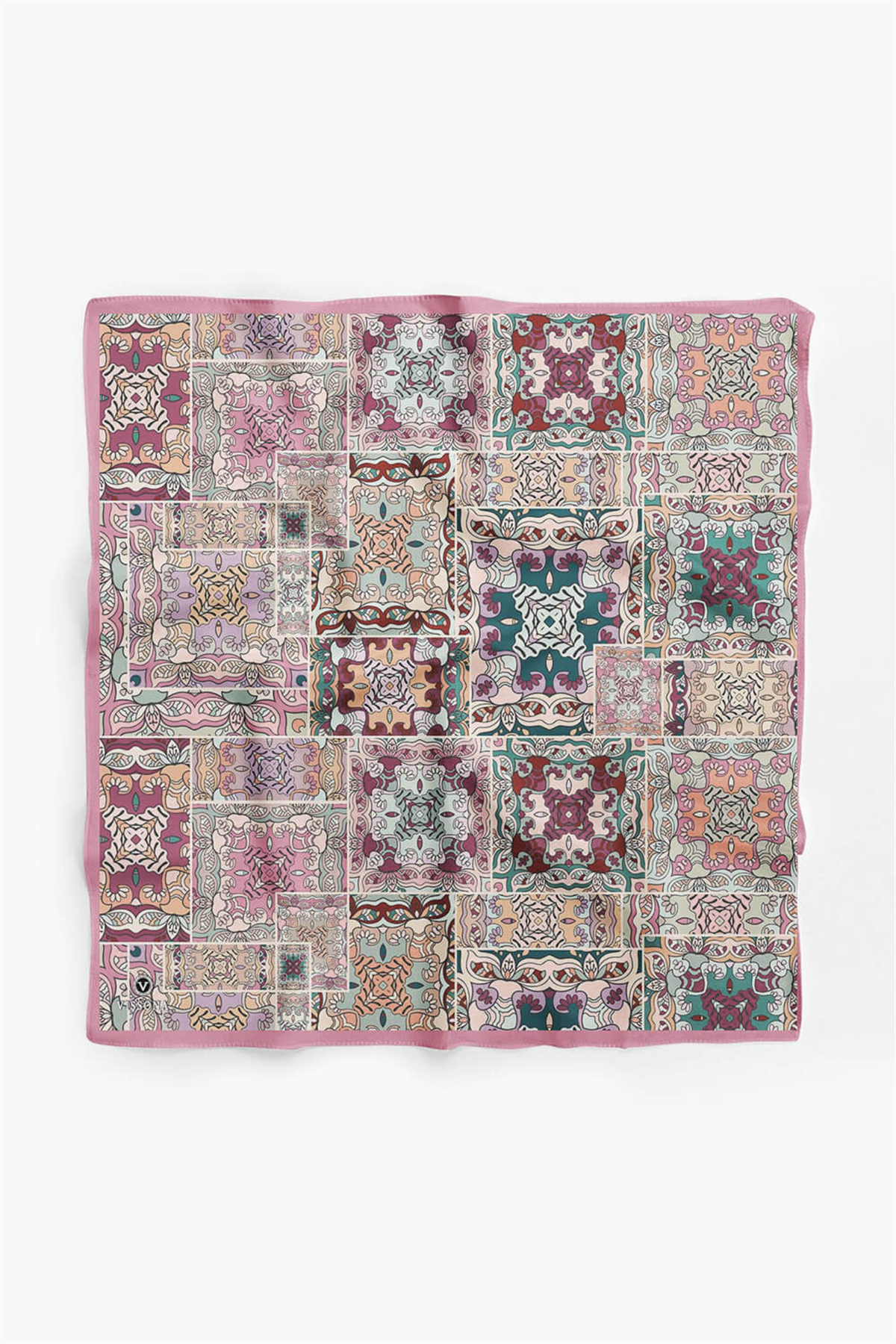 100% Silk Headscarf for Women - 22