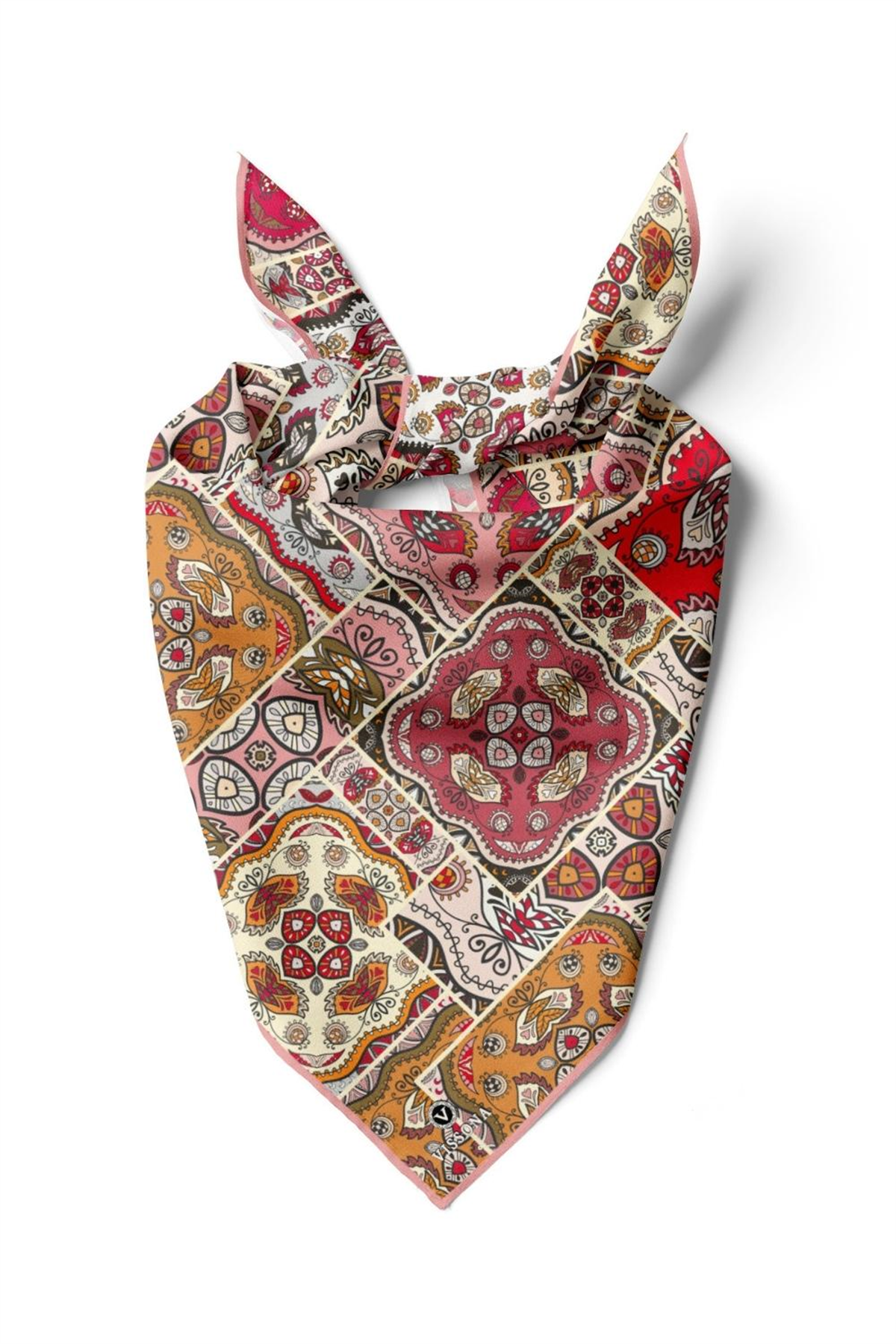 100% Silk Headscarf for Women - 22