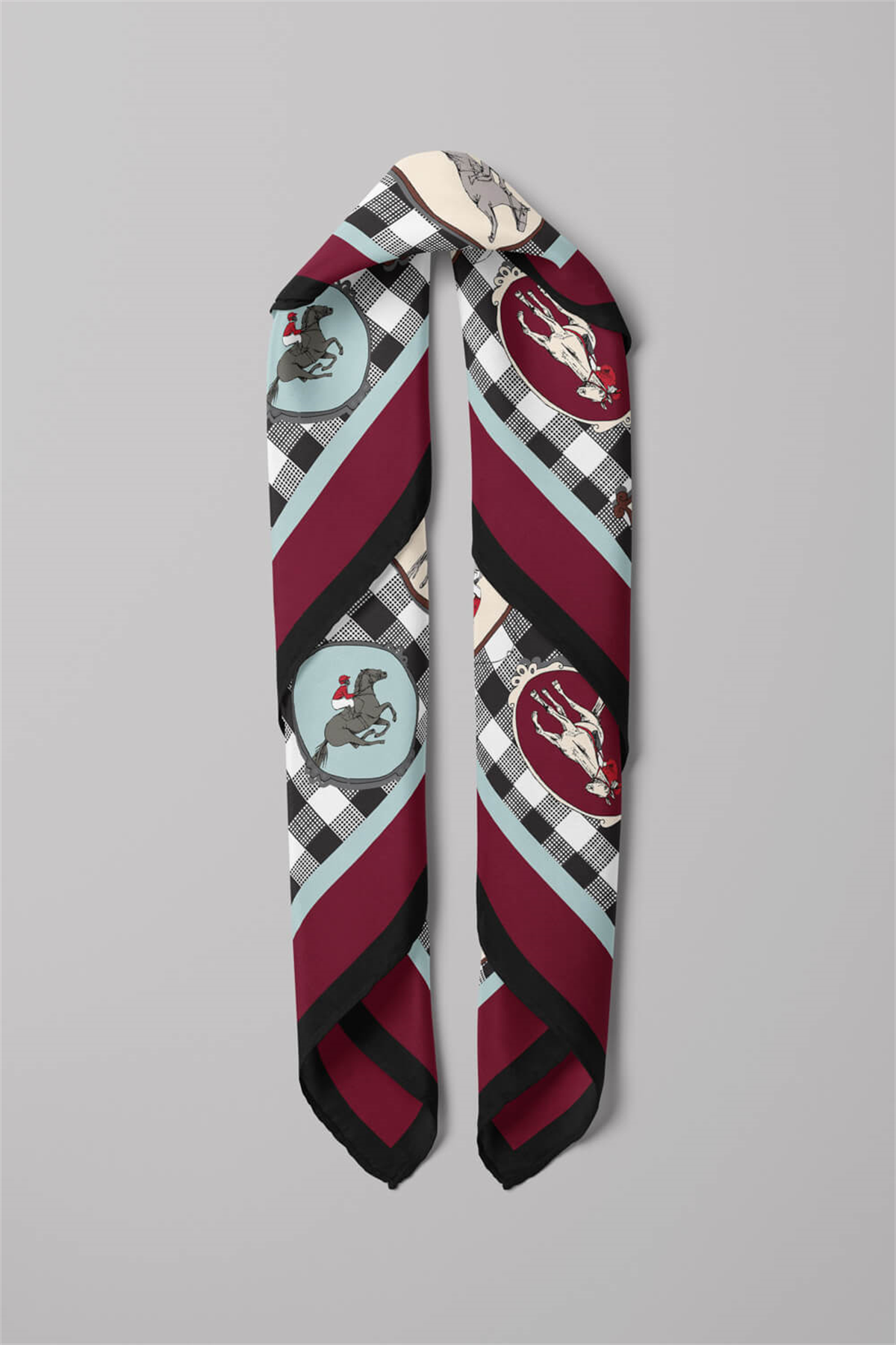 H34 Modabutik At Desenli Bandana