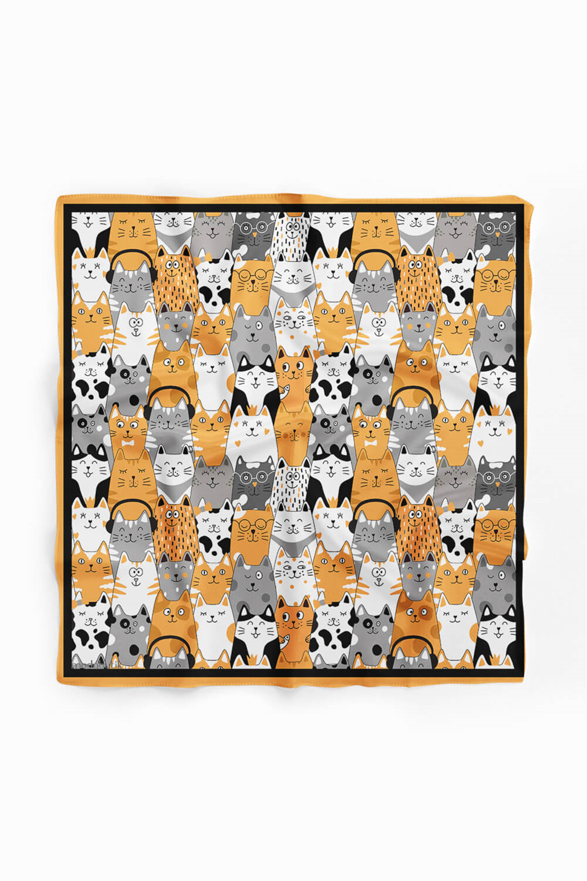 Modabutik Kedi Desenli Bandana