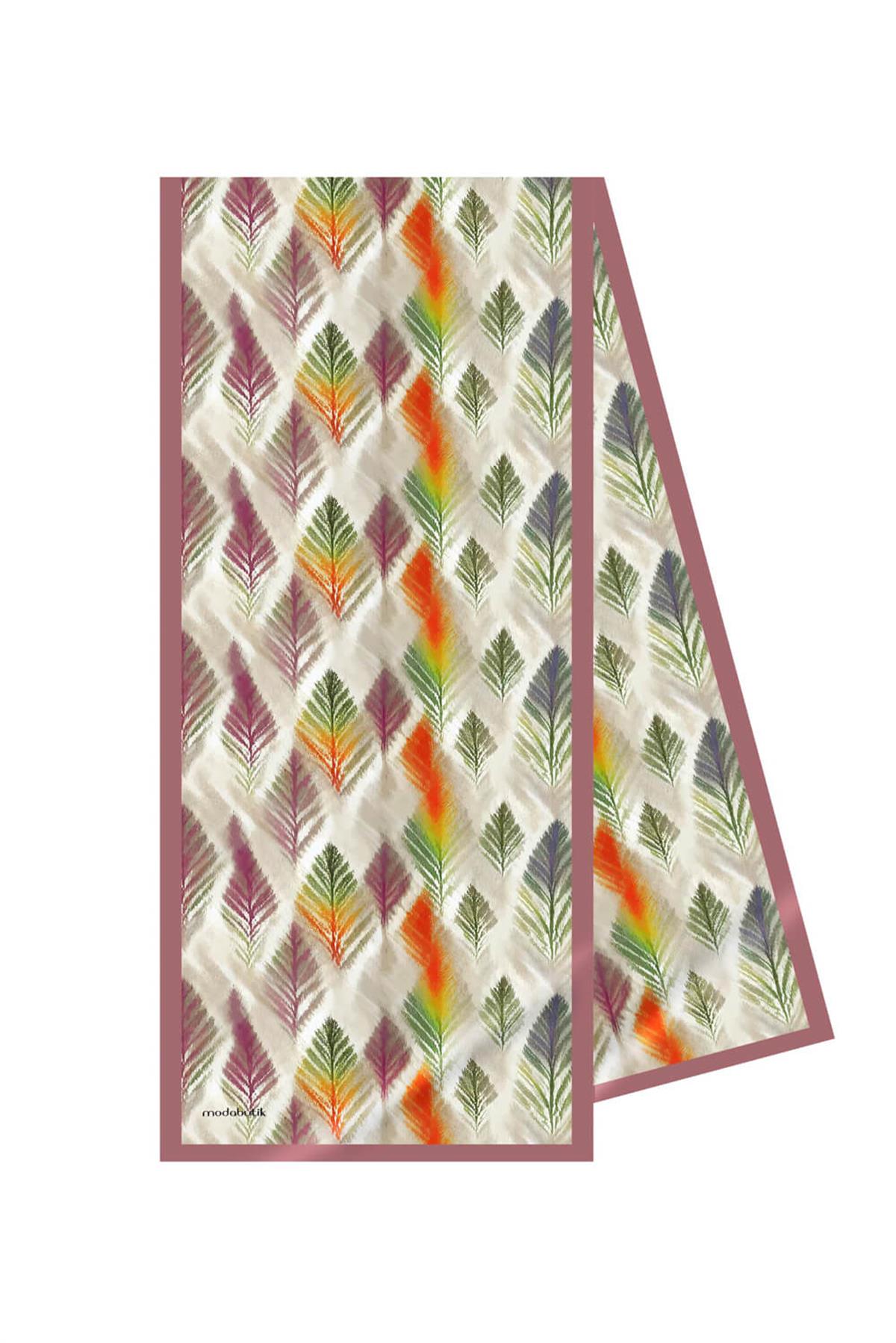 Modabutik Yaprak Desenli Fular