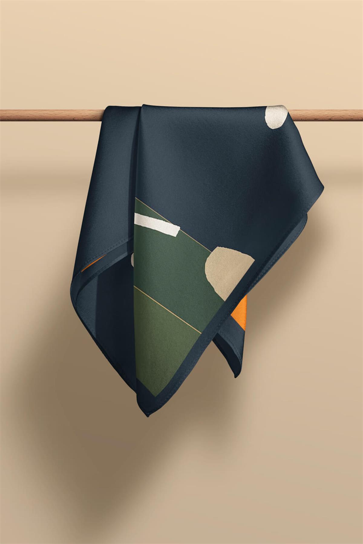 Modabutik Geomtrik Desenli Kadın Fular