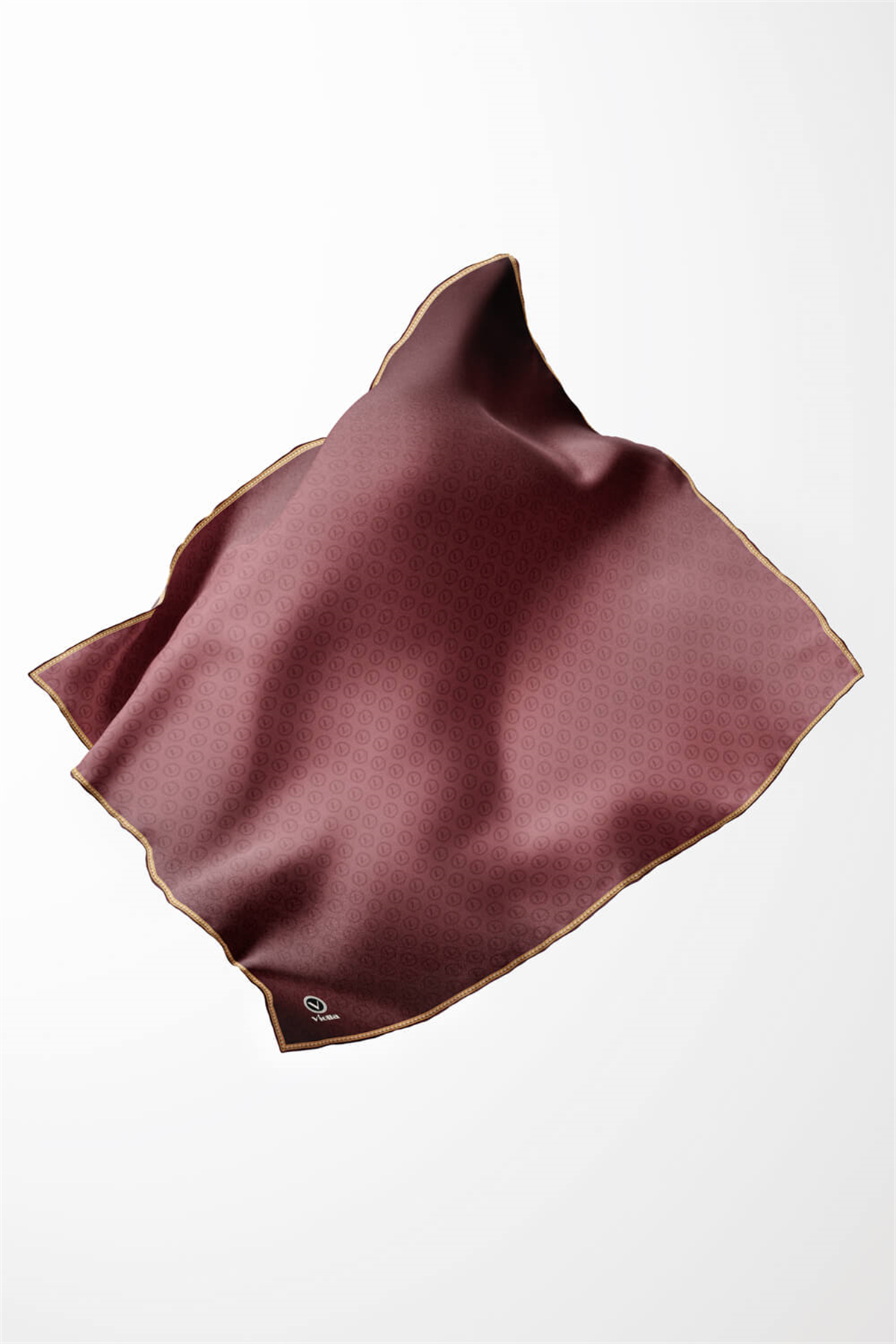 Twill Degradeli Pudra Renkli 90x90 Eşarp (İpek İçermez)