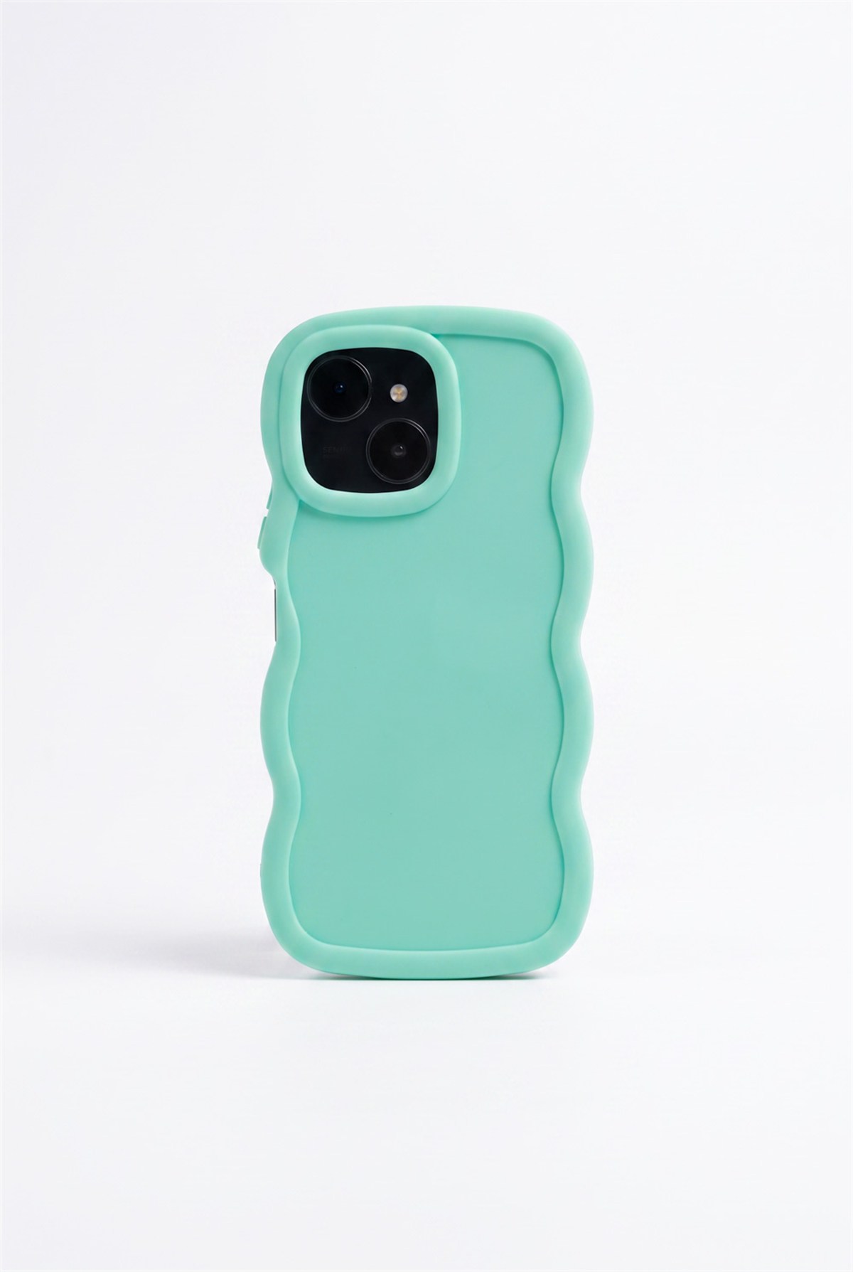 Tecno Spark 40C / Pop 10 Pro Uyumlu Telefon Kılıfı Kamera Korumalı Dalgalı Tasarım Mat Silikon