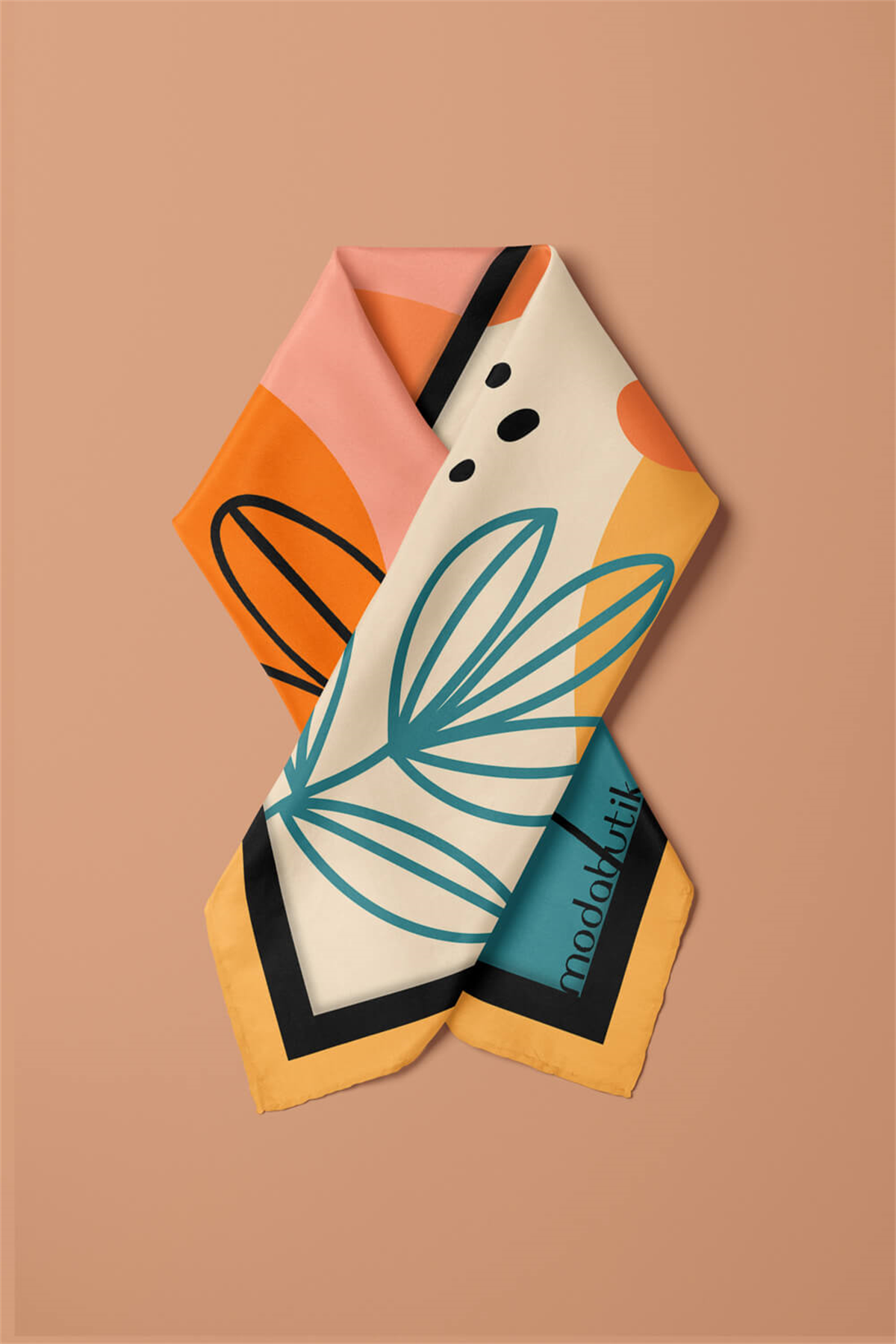 Modabutik Geometri Deseni Bandana
