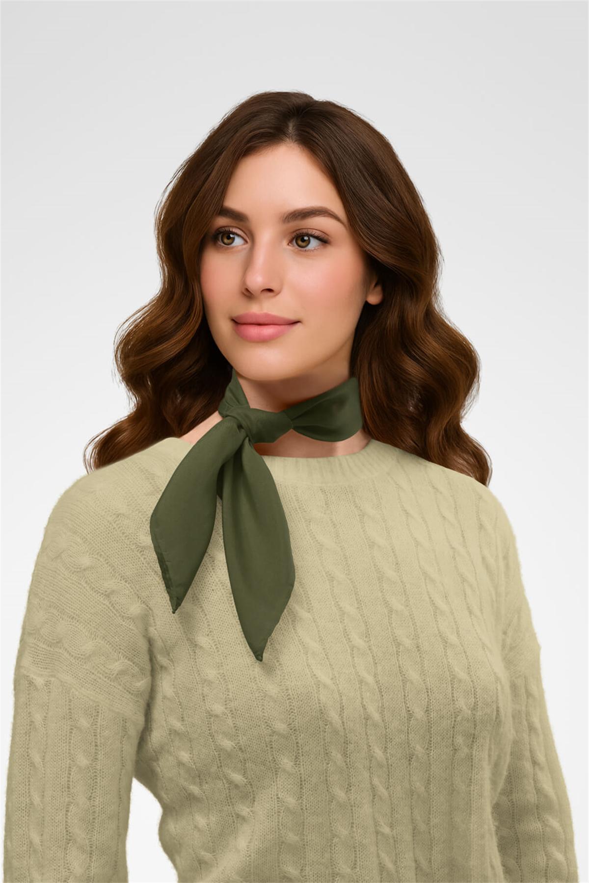 Şifon Haki Bandana