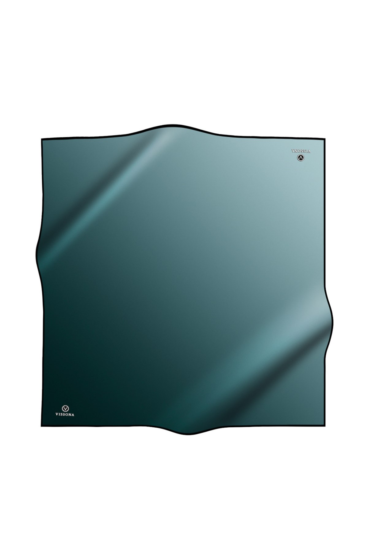 %100 Twill İpek Degrade Desenli Mint Yeşili Renkli 90x90 Eşarp Dikim Şekli : El Dikişi