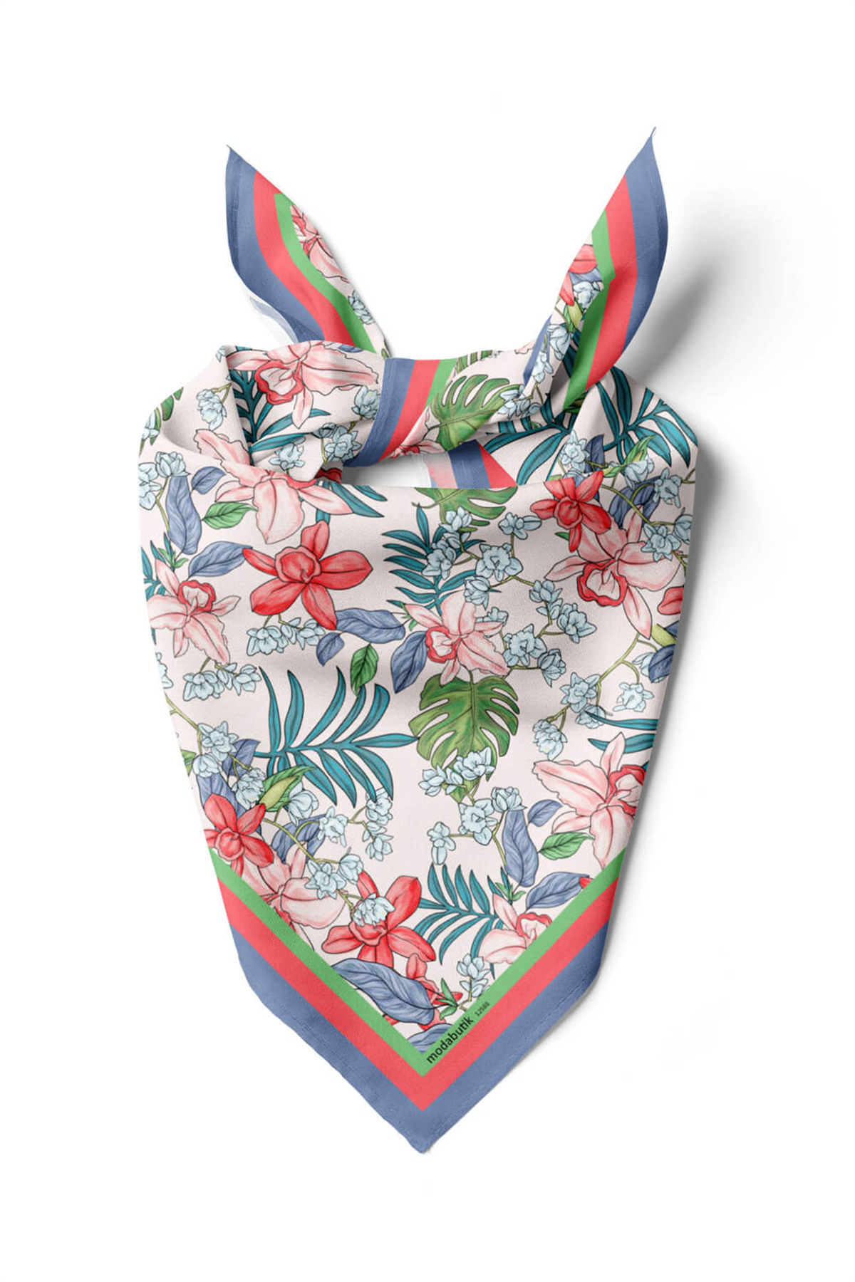 F57 TROPICAL FLOWERS BANDANA