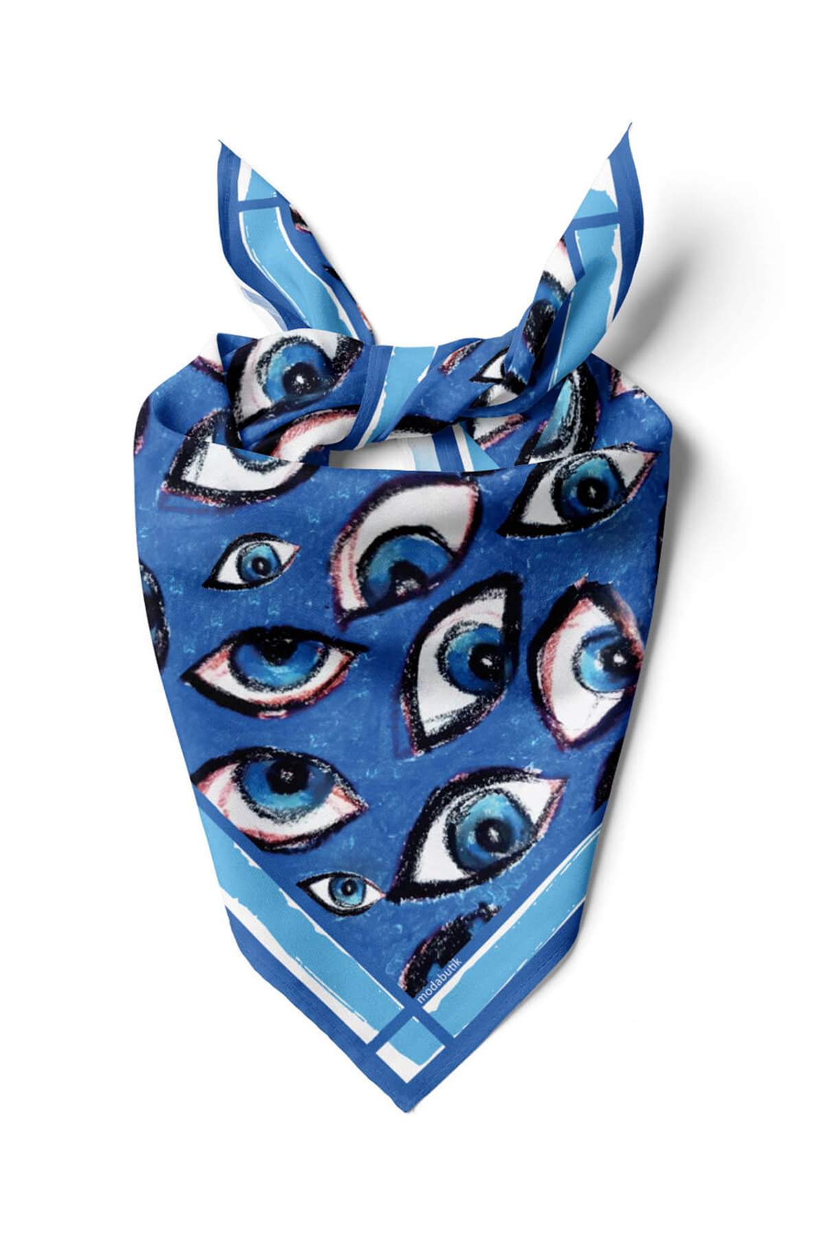 A13 OUL PASTEL BLUE TASARIM BANDANA