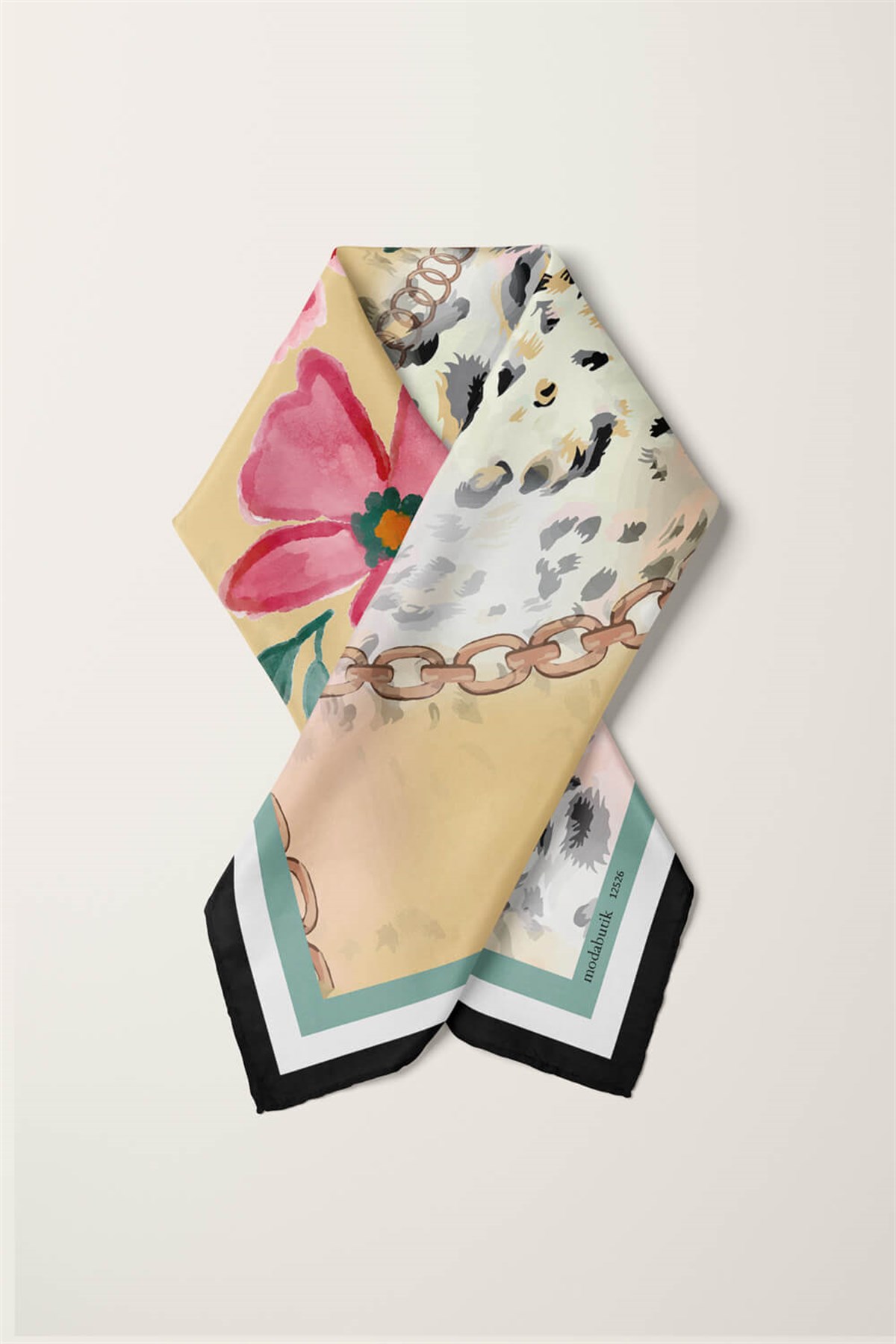 Violla G22 LEOPARD COLOR FLOWERS BANDANA