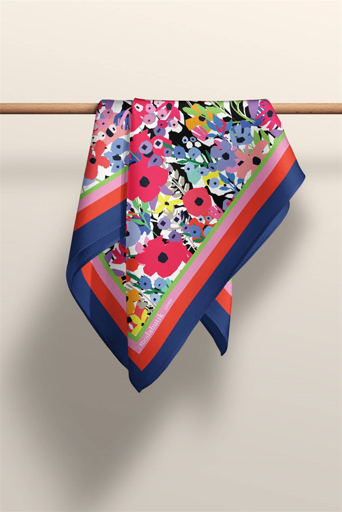 Violla Y52 MODERN ÇİÇEKLİ TASARIM BANDANA DG12089