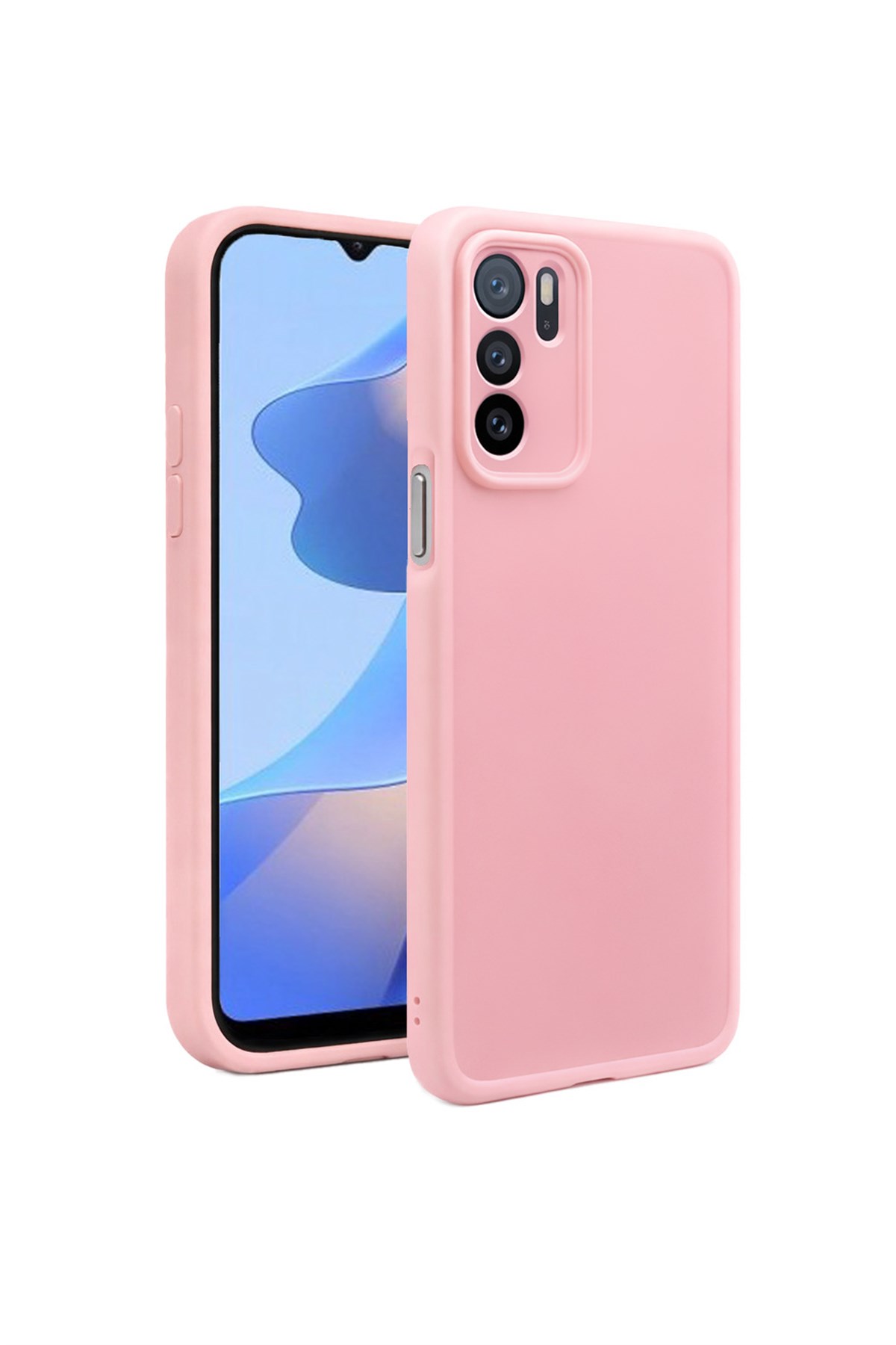 Oppo A16 4G Kılıf – Kamera Çıkıntılı – Mat Silikon Telefon Kılıfı