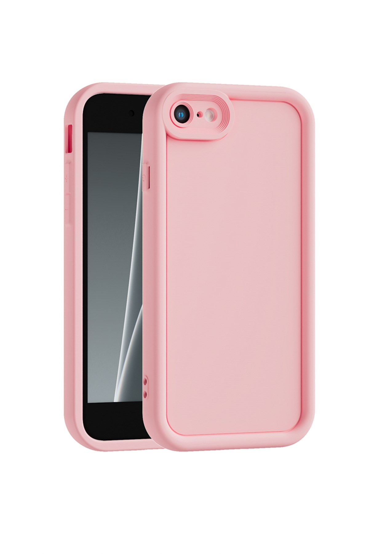 iPhone 7 / iPhone 8 / iPhone SE2 / iPhone SE3 Kılıf – Kamera Çıkıntılı – Mat Silikon Telefon Kılıfı